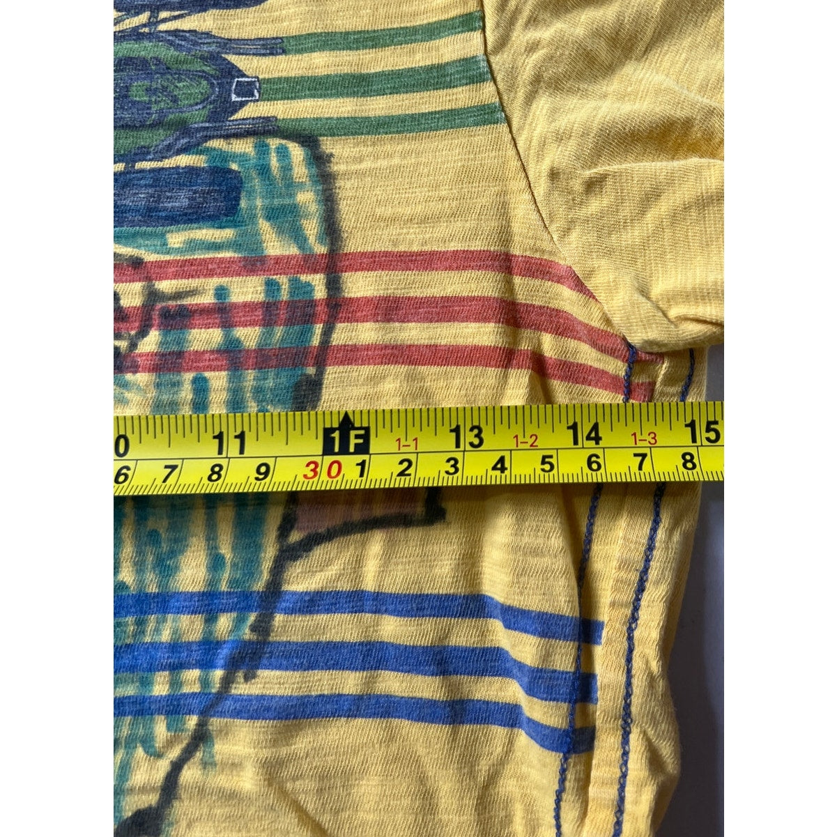 Hanna Anderson 120 Race Car Yellow T-shirt Painted