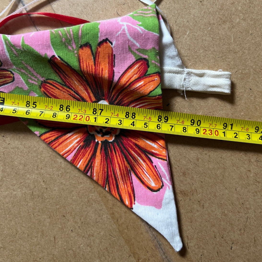 Floral Multi-Color Bunting Flag *Dimensions in Picture*