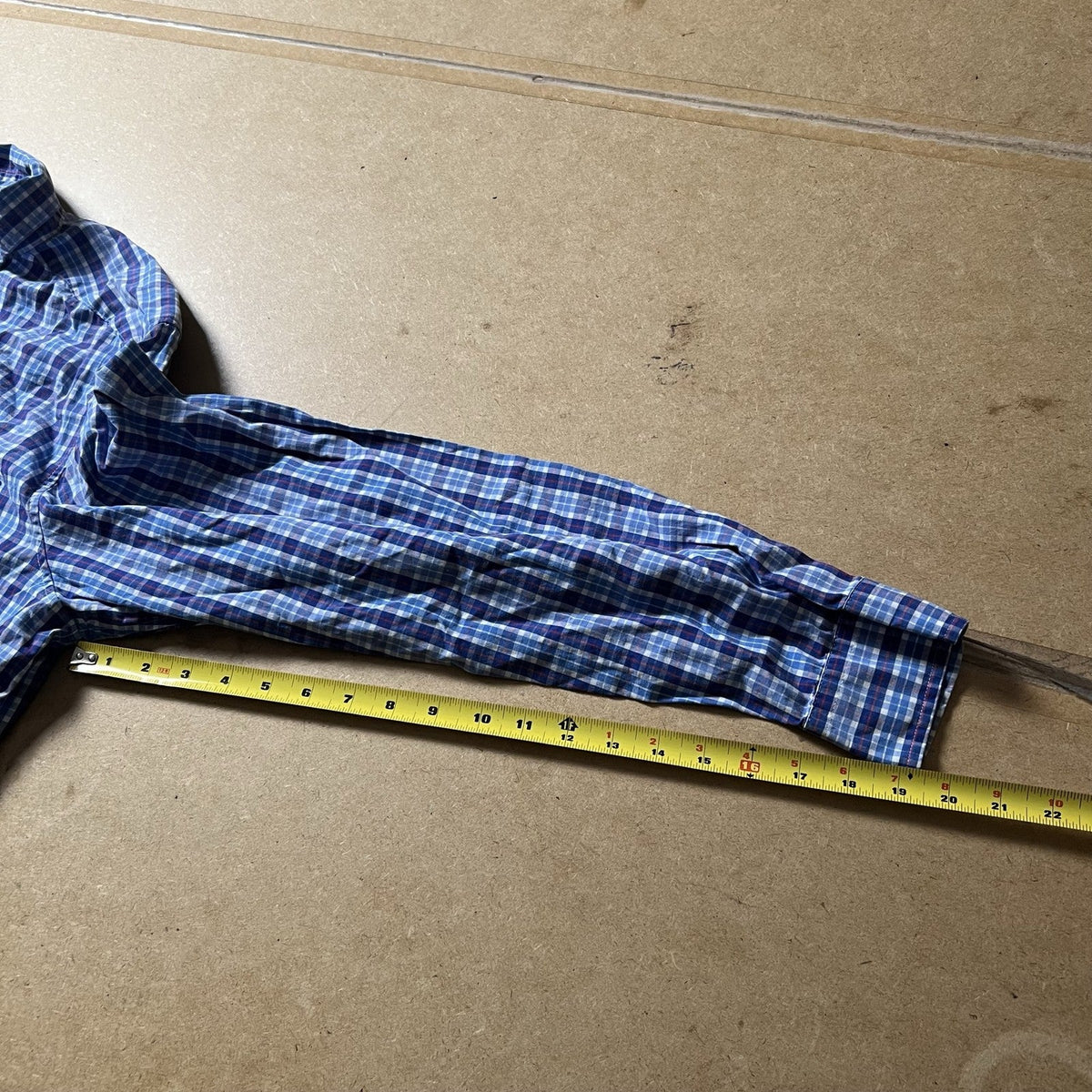 Vineyard Vines Shirt Mens XL Blue Plaid Long Sleeve Button Up Casual Cotton