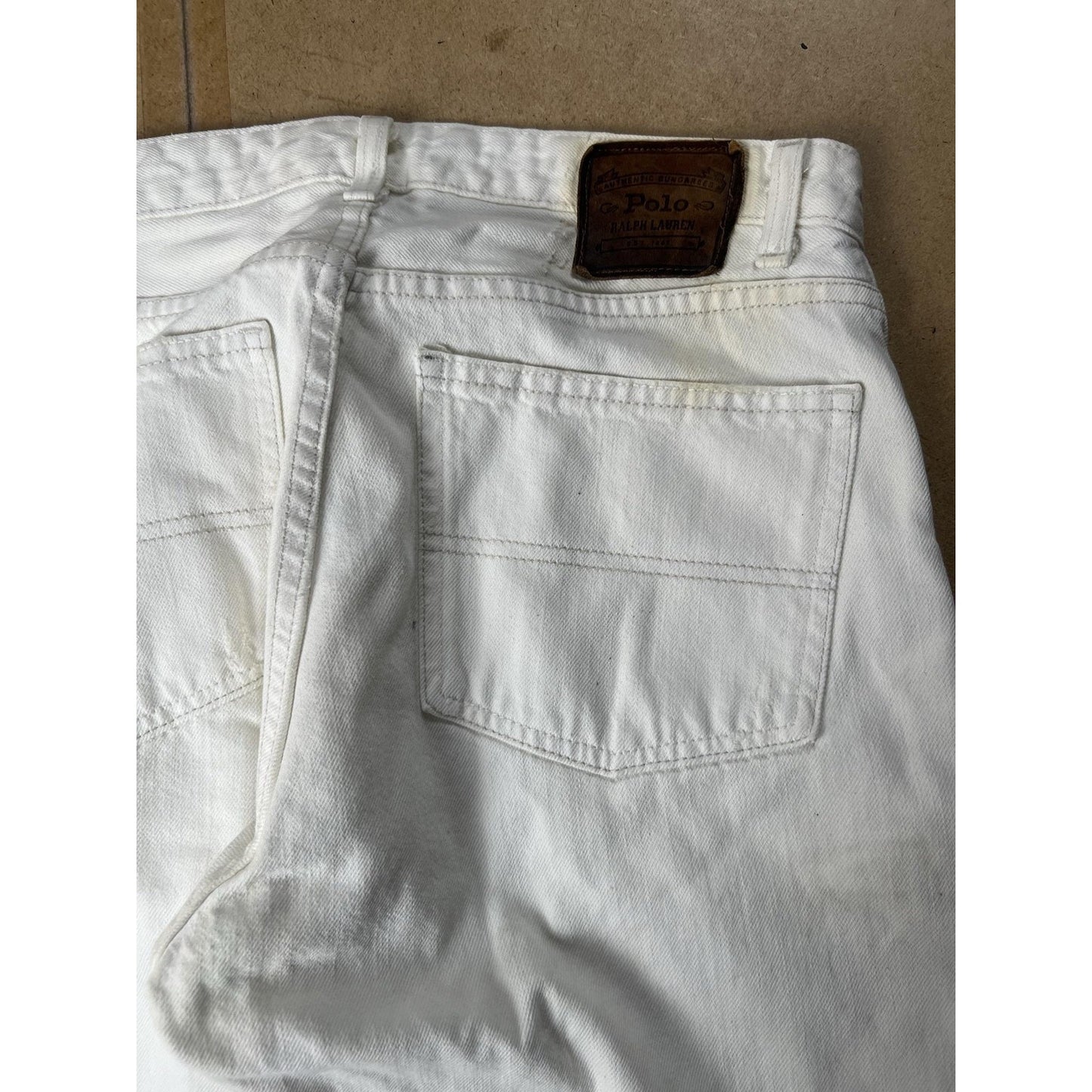 Polo Ralph Lauren Pants Mens 32x30 White Chino Cotton Straight Flat Front