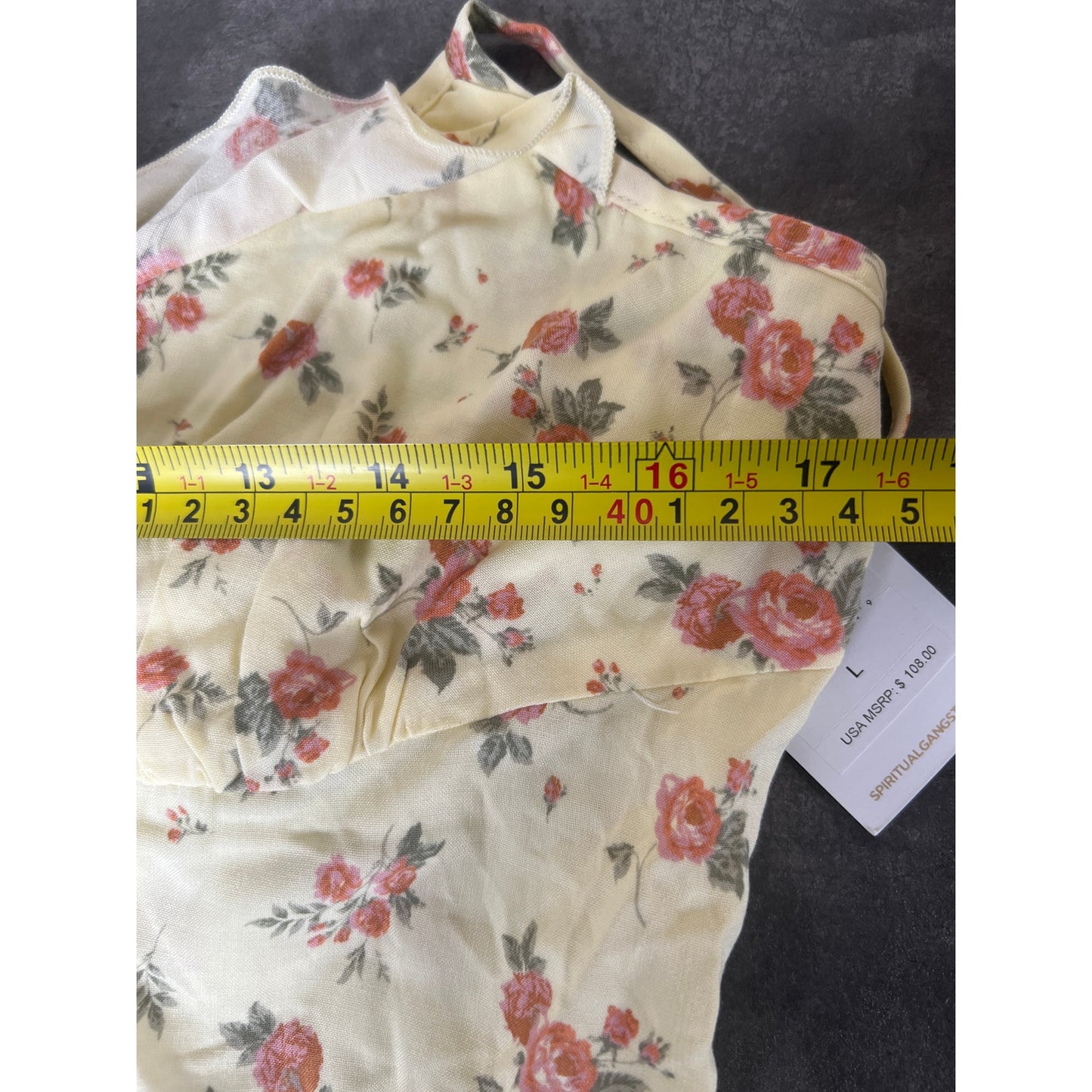 Spiritual Gangster All Day Challis Cami Floral NWT Dress Large