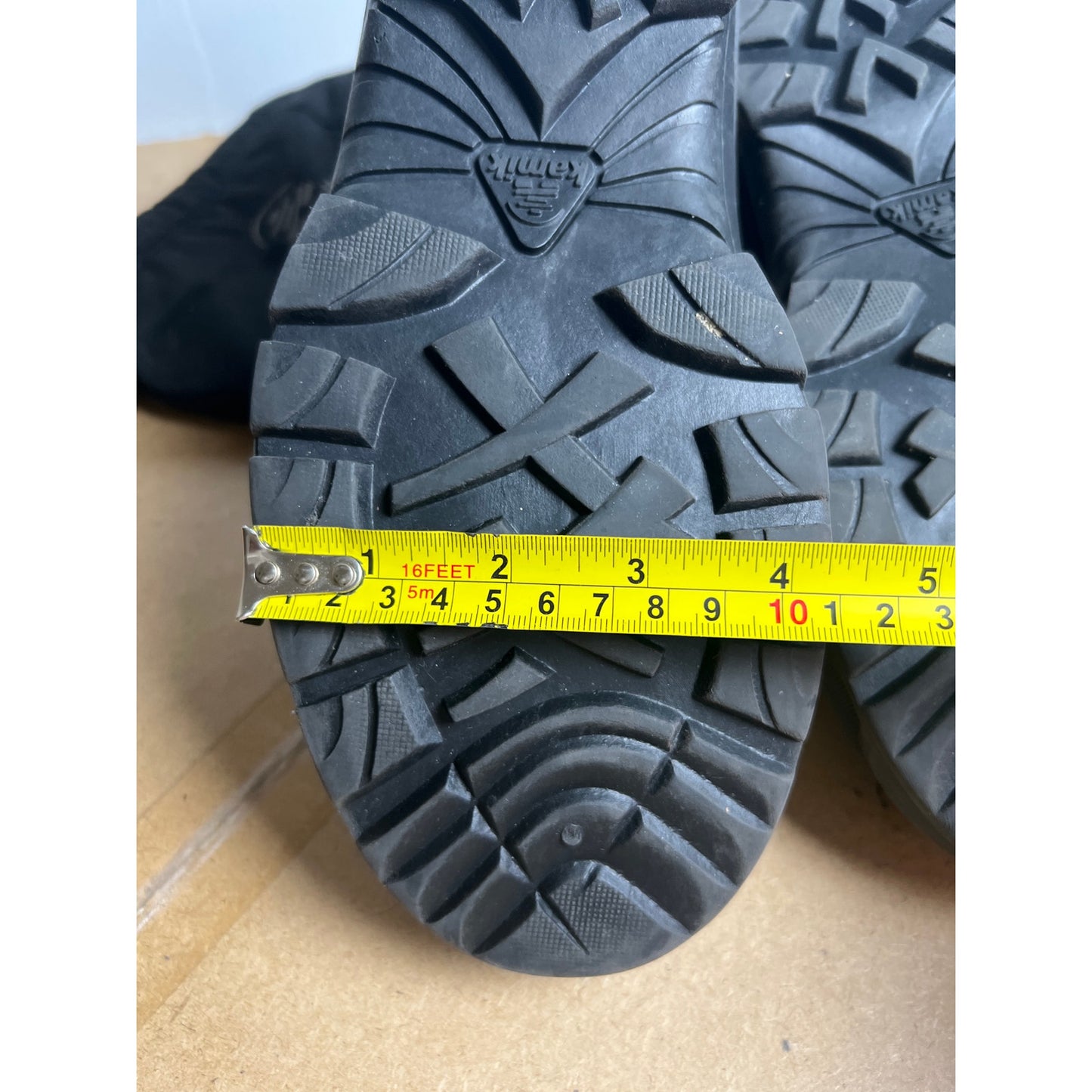 Kamik Greenwood Winter Snow Boots Men's Size 9 lack Water Resistant Felt Lined