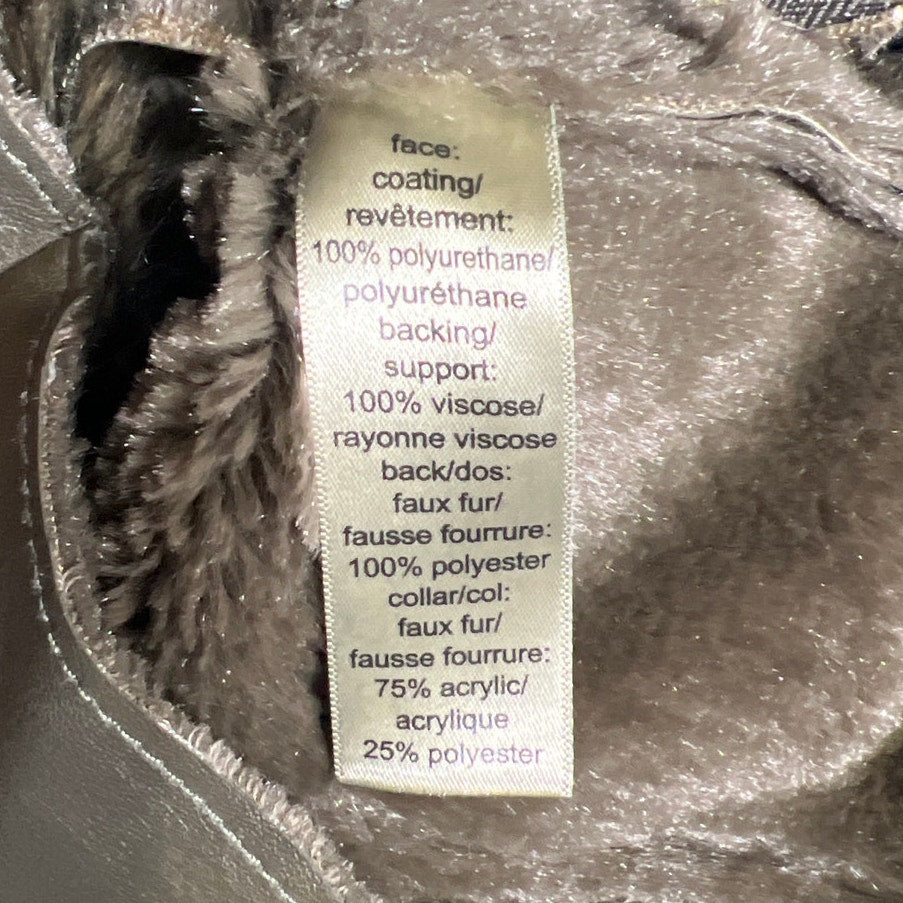 Maurices NWT Faux Fur Vest Size XS Brown Polyester