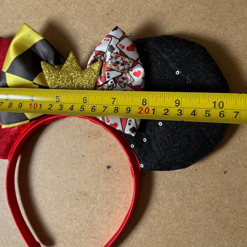 Disney Villains Inspired Queen of Hearts Halloween Mickey Minnie Ears