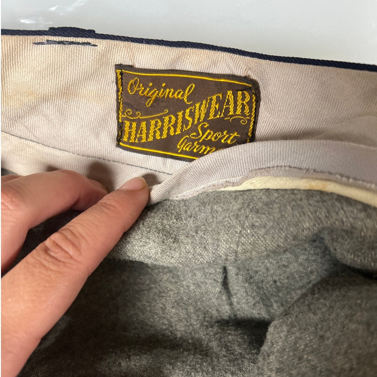 Harriswear Vintage Sports Garment Blue Men Winter Pants *Dimensions In Picture*