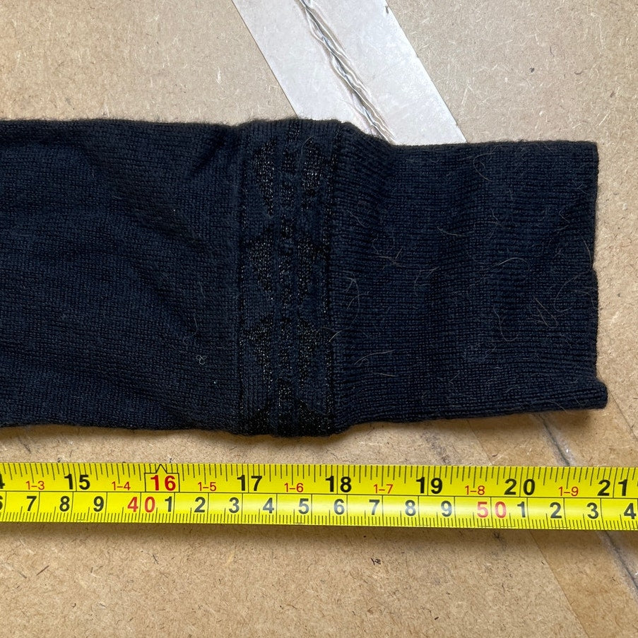Ivivva by Lululemon Sweater Girls 12 Black Wrap Merino Wool Blend