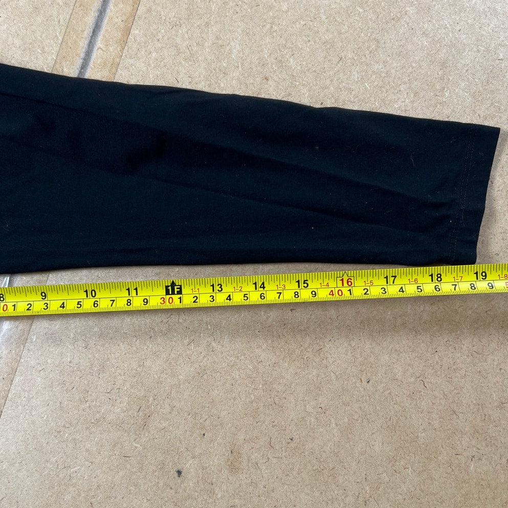 Zyia Active Men's Black Long Sleeve Henley Shirt Top Size M