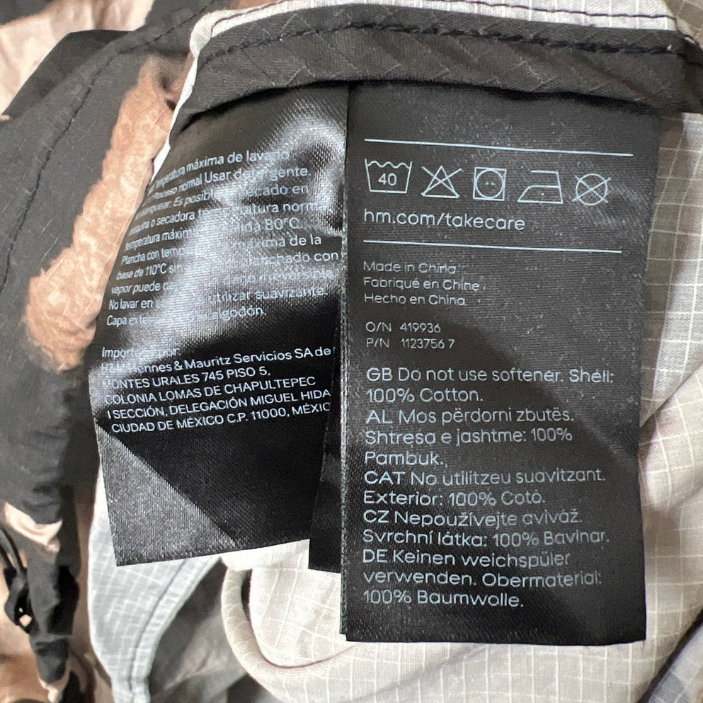 H&M Move XL Camo 100% Cotton Jacket