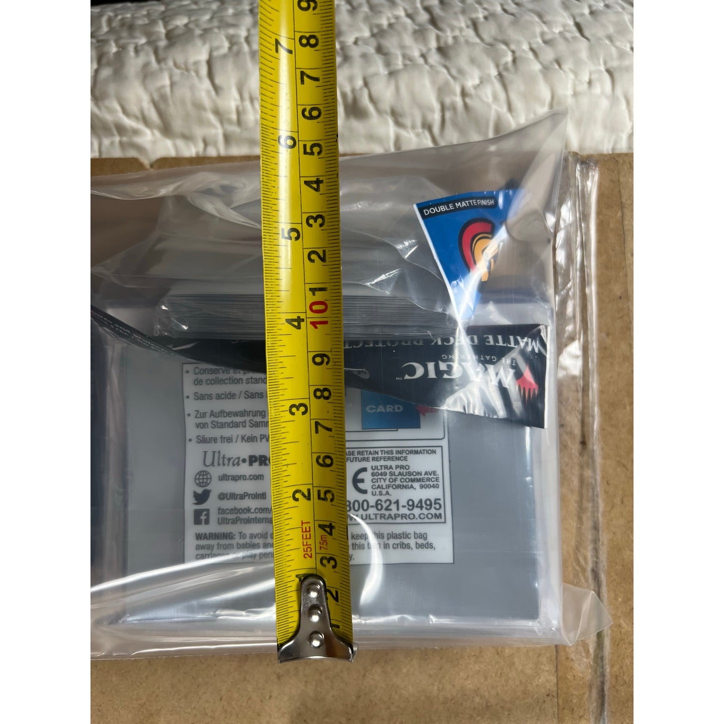 Ultra PRO Card Sleeves 100 Clear Standard Matte Soft Sleeves Polypropylene