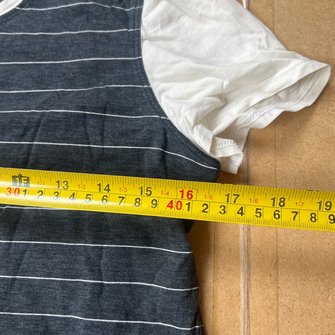 Lululemon Women's T-Shirt Striped With White Short Sleeves Size 4