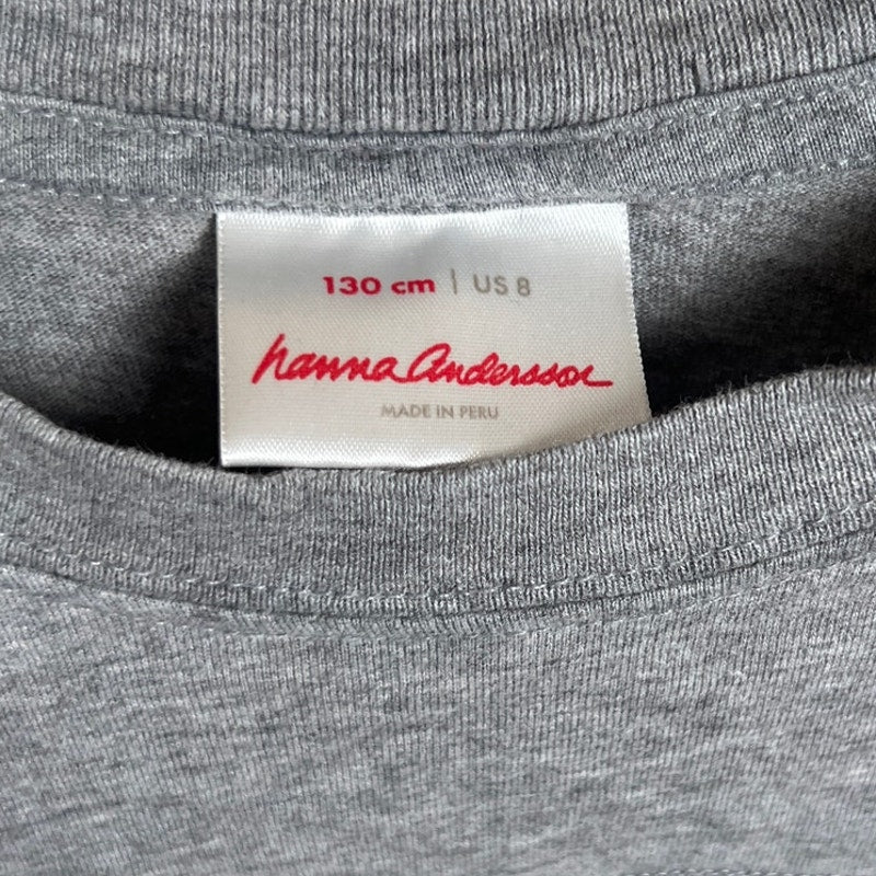 Hannah Anderson Size 8 Toddler Lightning Bolt Gray Shirt