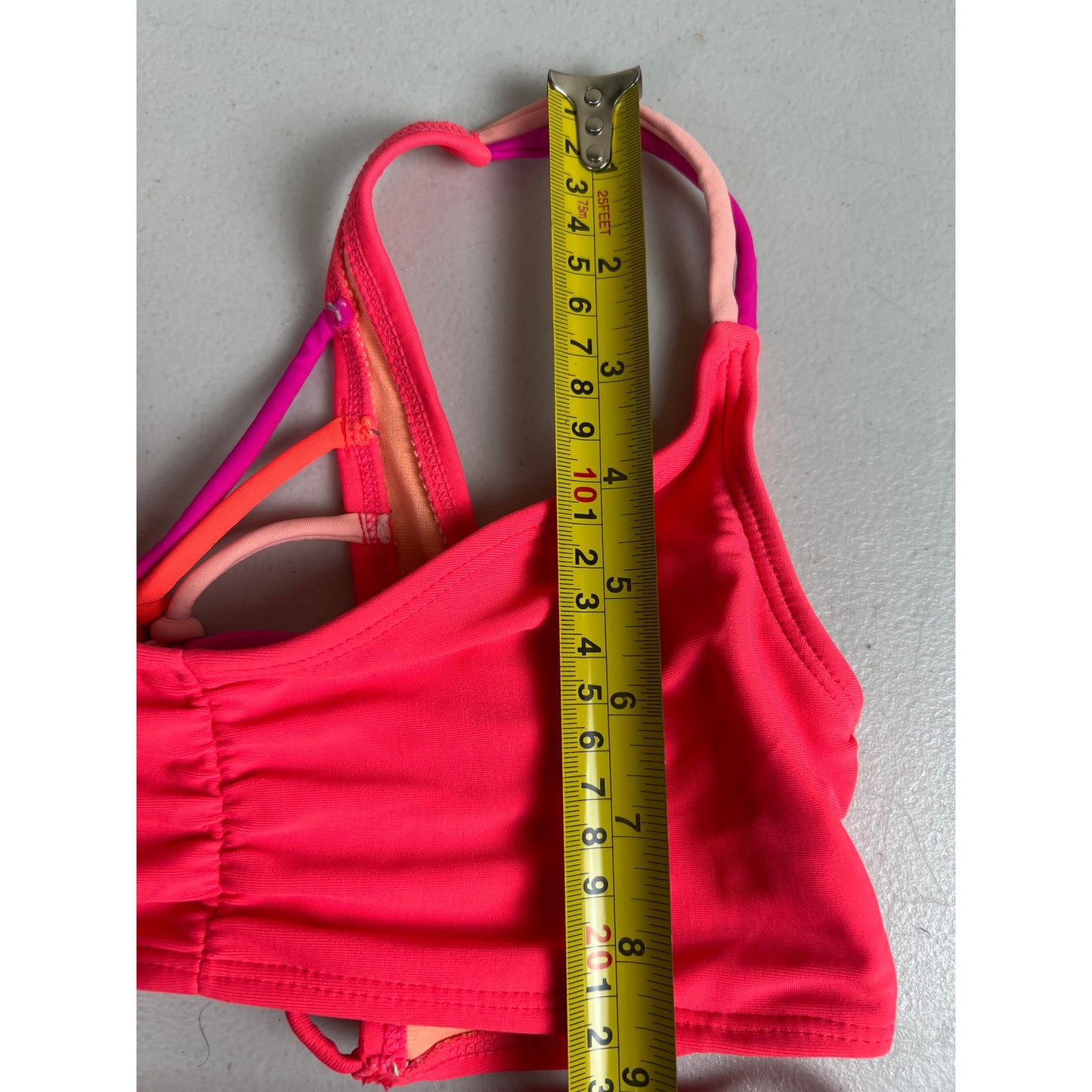 Xhiliration Size Small Orange Women Swimwear Set Bikini