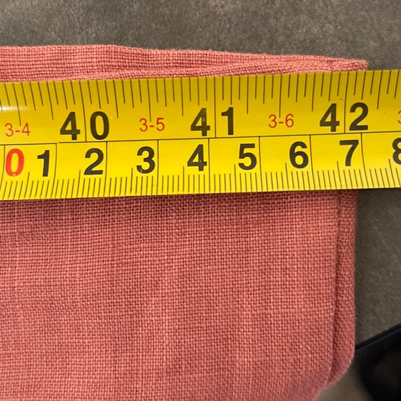 Kondi Suzie Linen Pink Mid Length Dress Medium