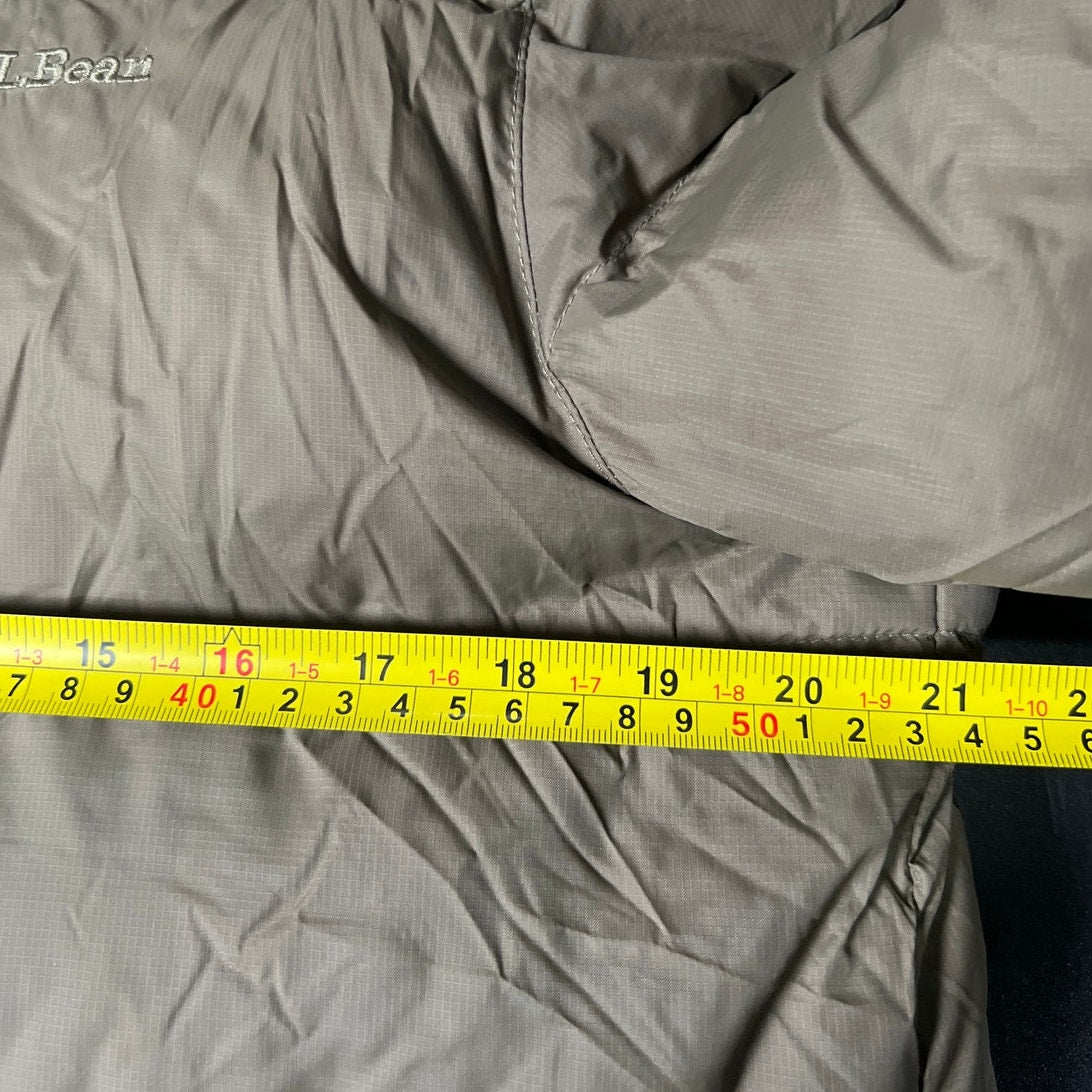 L.L Bean Brown Puffer Jacket 100% Nylon Size Medium Outwear