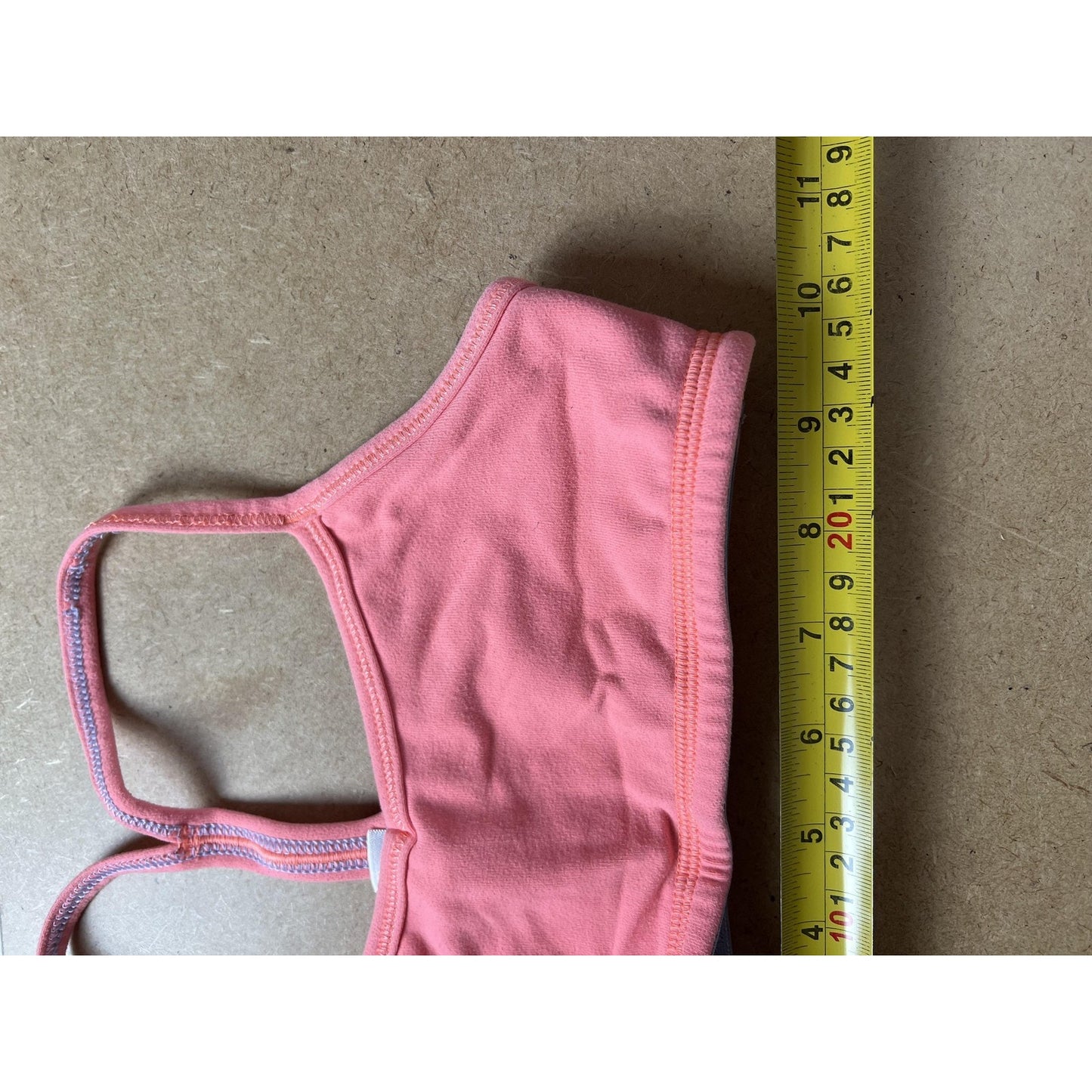 Ivivva Sports Bra Tank Girls Size 8 Pink Cotton Spandex Racerback Underwear