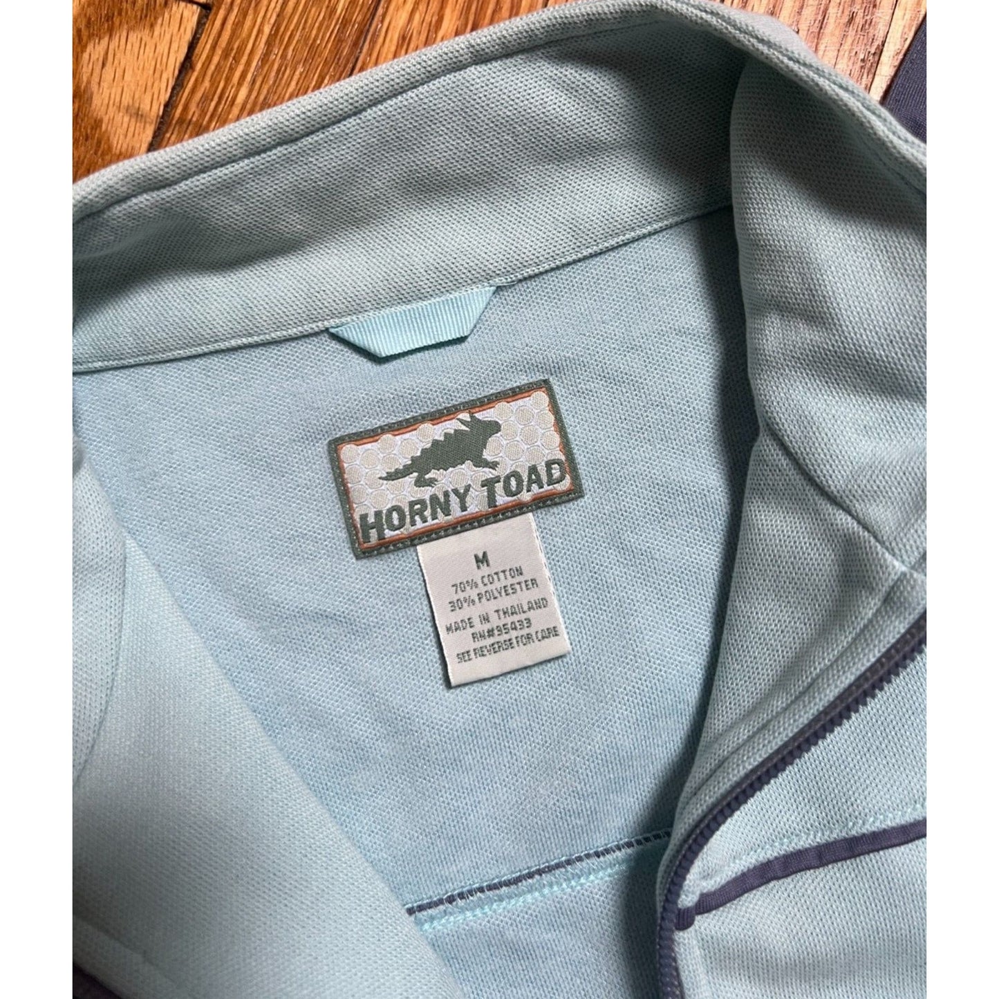 Horny Toad Women Blue Zip Up Jacket M