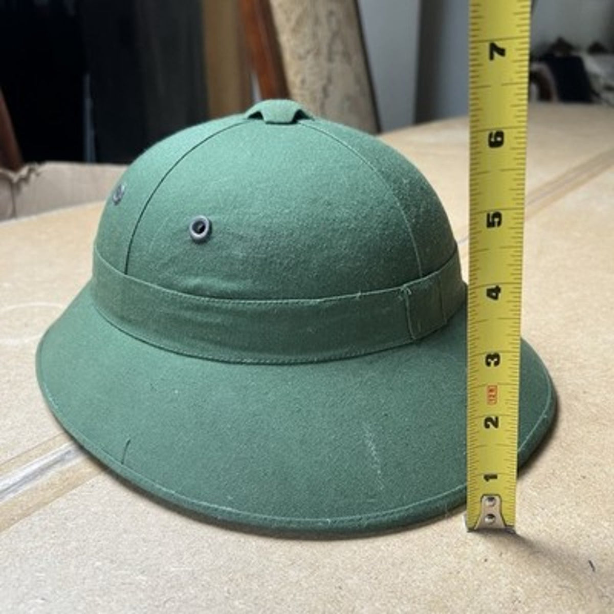 Pith Helmet Green One Size Military Militaria Hat Made In South Africa