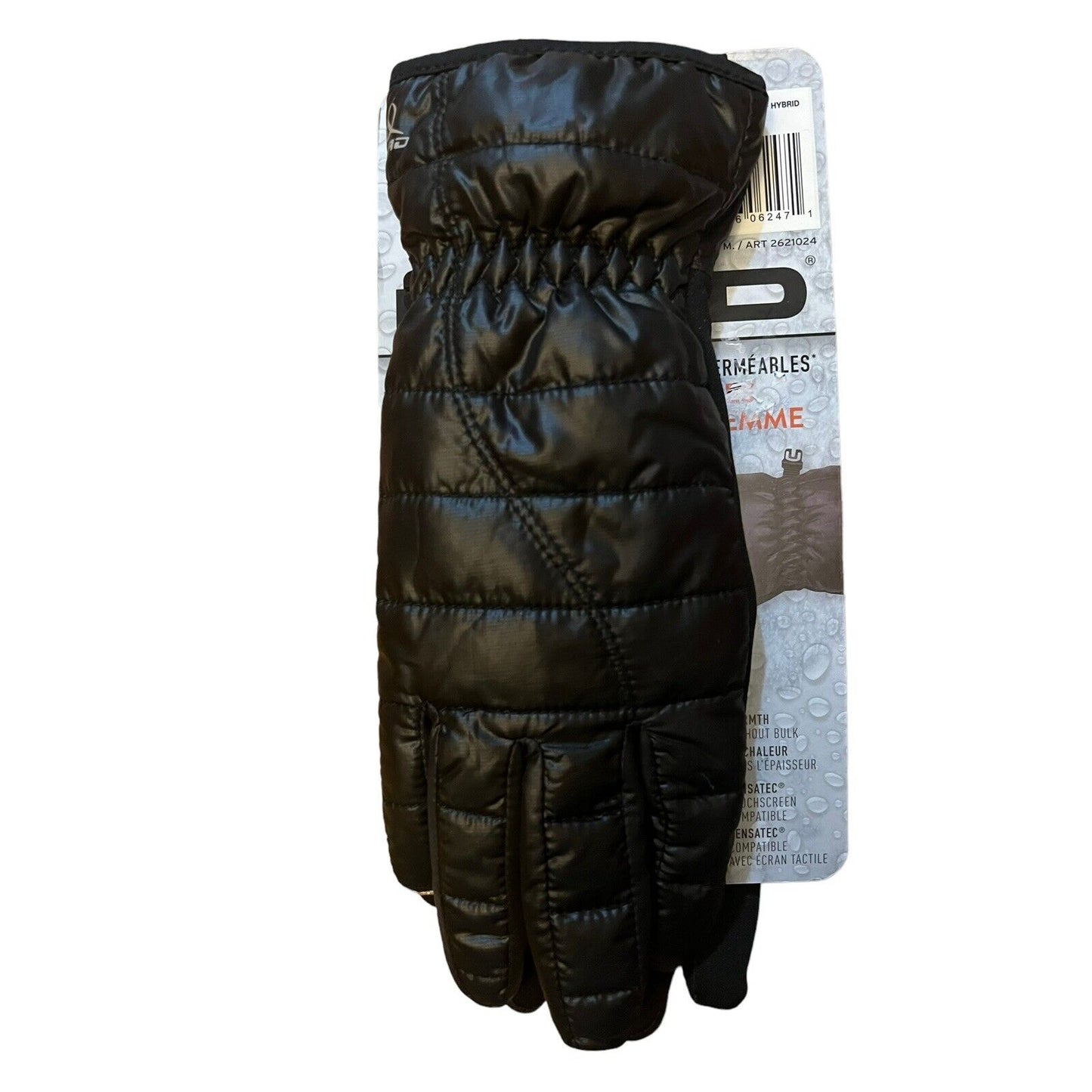 NWT Head Womens Black Medium Waterproof Hybrid Gloves Touchscreen Compatible