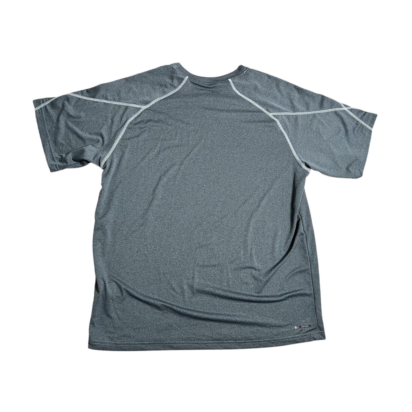 The North Face Shirt Mens L Gray Polyester Moisture Wicking Quick Dry Logo