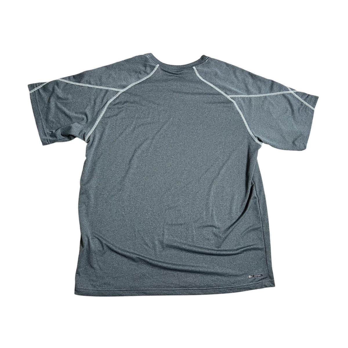 The North Face Shirt Mens L Gray Polyester Moisture Wicking Quick Dry Logo