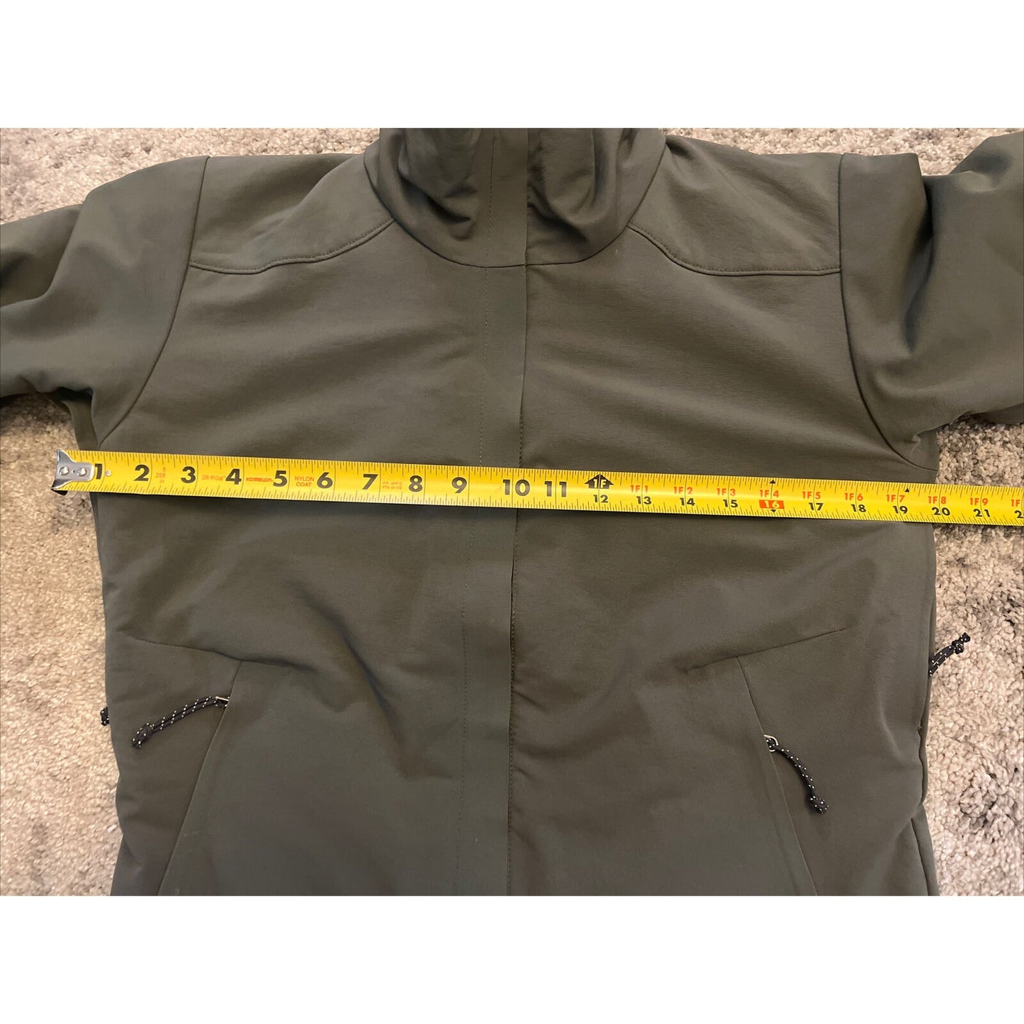 Womens MOUNTAIN HARDWEAR Green Full Zip Softshell Primaloft Insulated Jacket S
