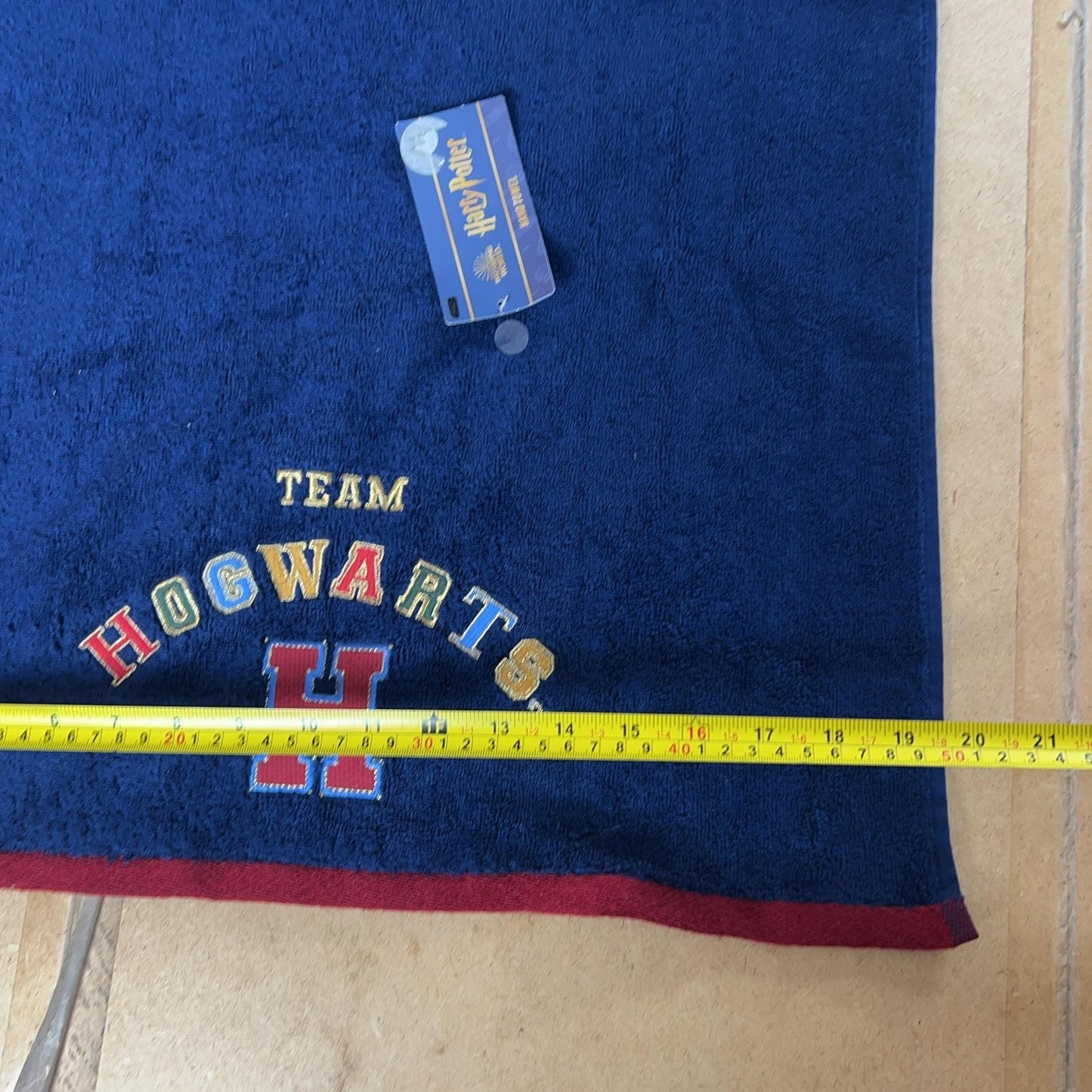 M&S Kids Hand Towel Blue 50x90 Cm 100% Cotton Vintage Bordered Harry Potter