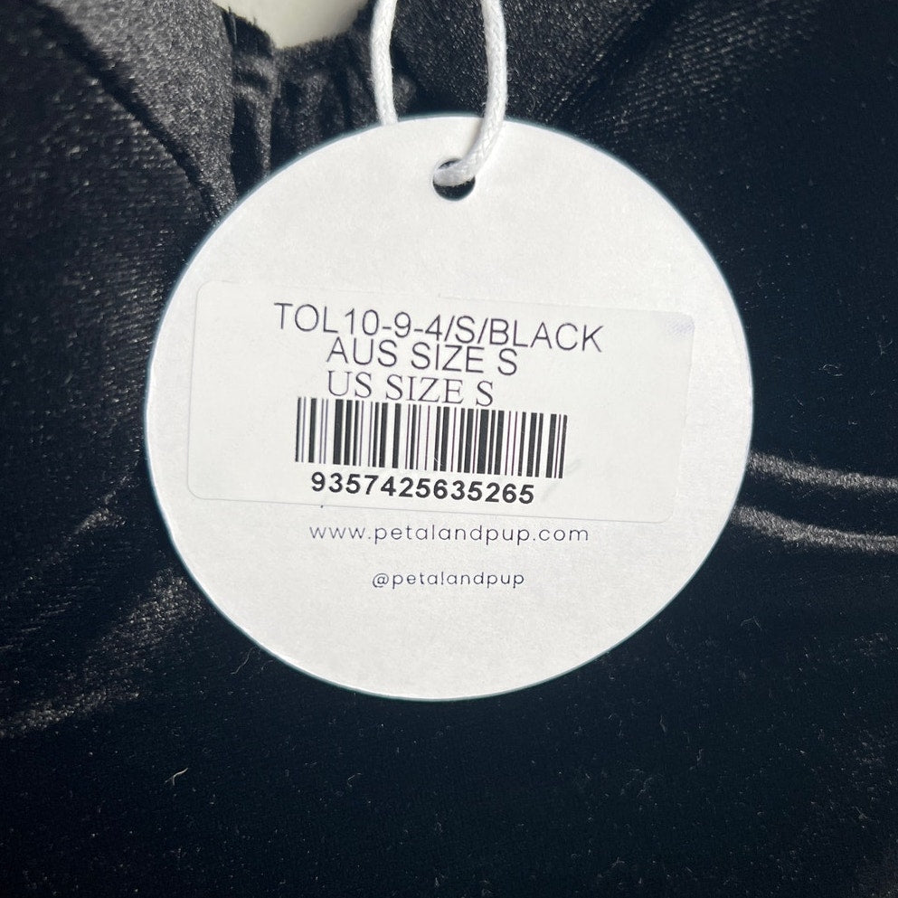Petal + Pup NWT Size Small Black Velvet Women's Top