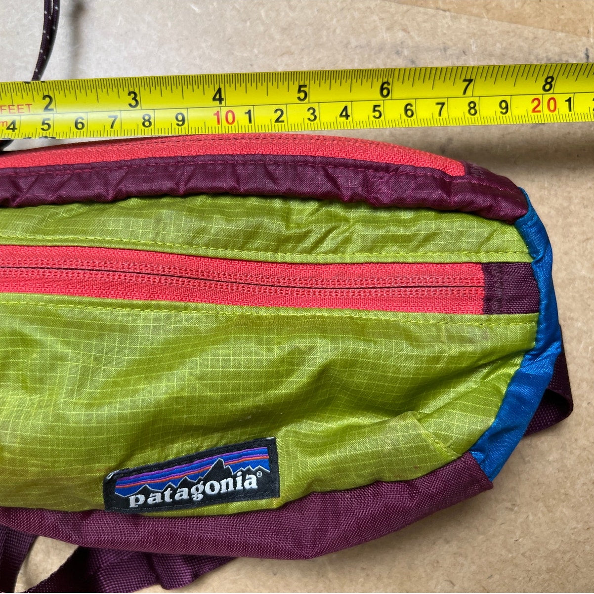 Patagonia Lightweight Mini Hip Pack Fanny 1L Patchwork Peppergrass