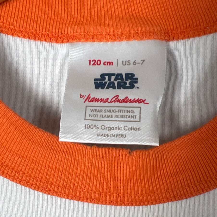 Hanna Andersson Star Wars BB-8 Glow-in-the-Dark Pajama Set Kids 6-7