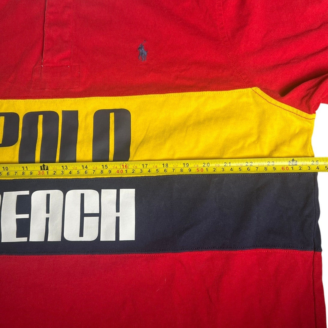 Polo Ralph Lauren Cotton Classic-Fit Polo Beach Rugby Shirt Red Size XL