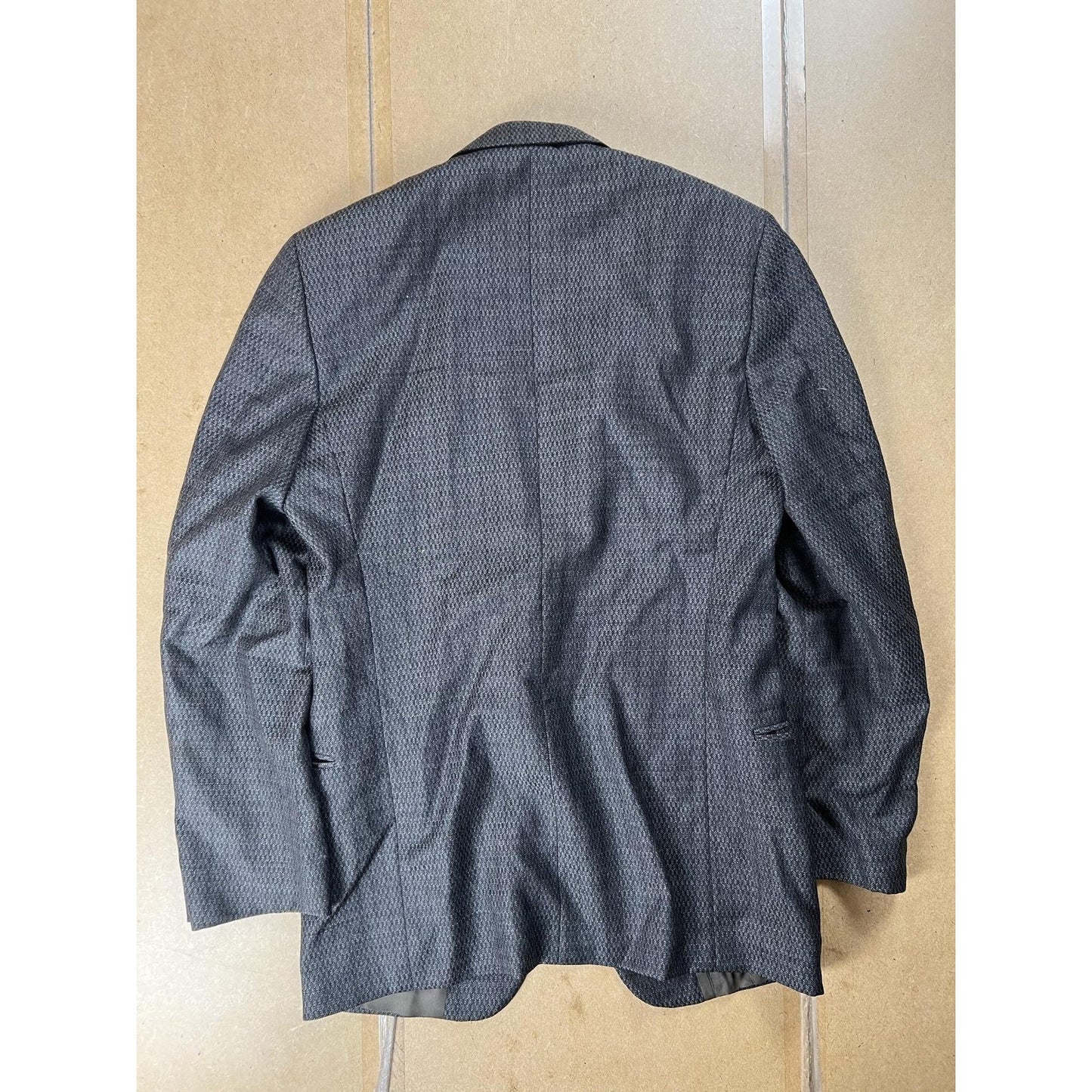 Mani Giorgio Mani Blazer Mens 44 Gray Wool-Blend Tweed Two-Button Made In Italy