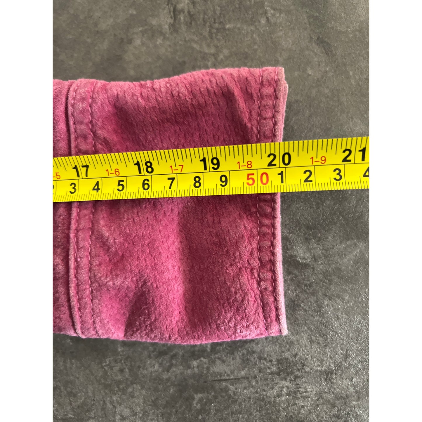 Vintage Live A Little Size PS 100% Leather Pink Button Jacket