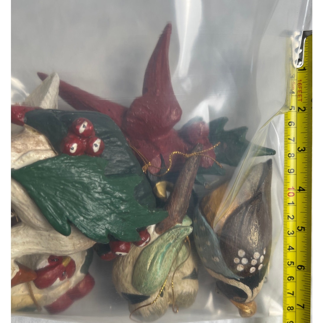 1989 House of Hatten Twelve Days of Christmas Swan Turkey Christmas Ornaments