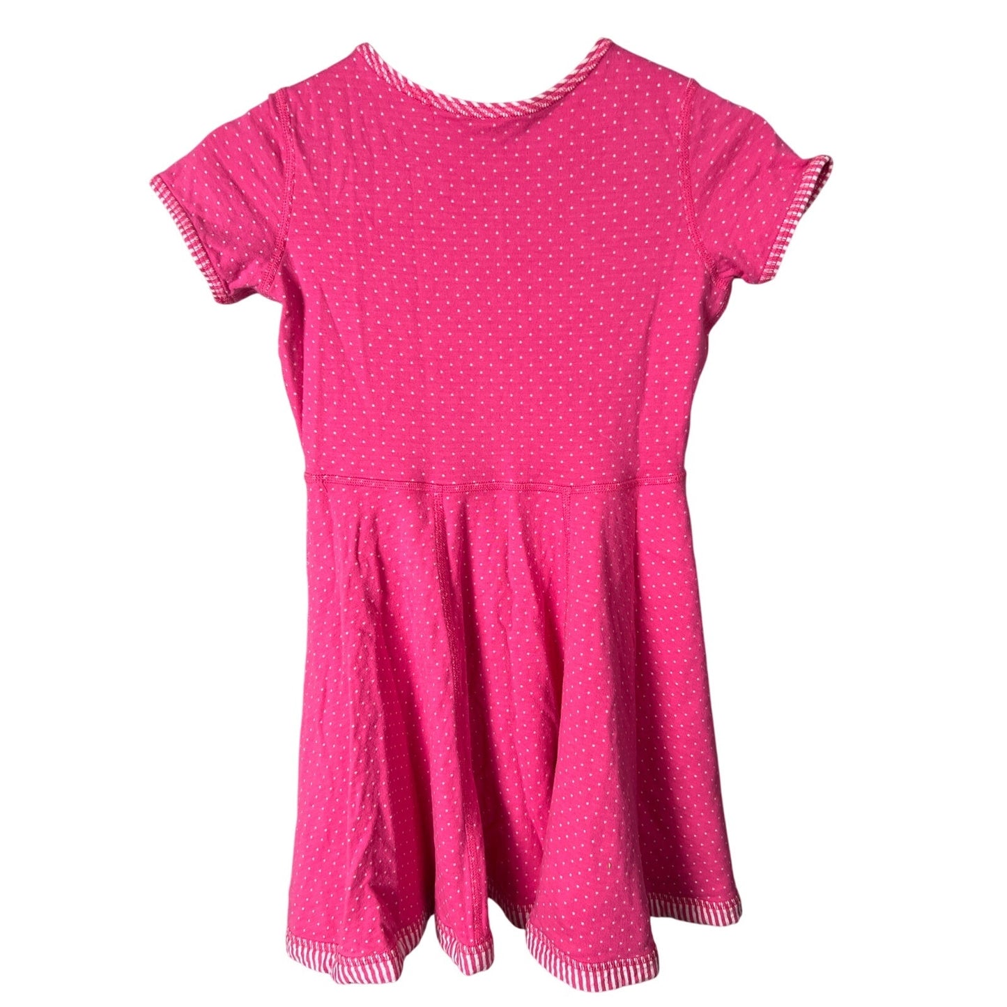 Hanna Andersson Pink Polka Dot Dress Size 140