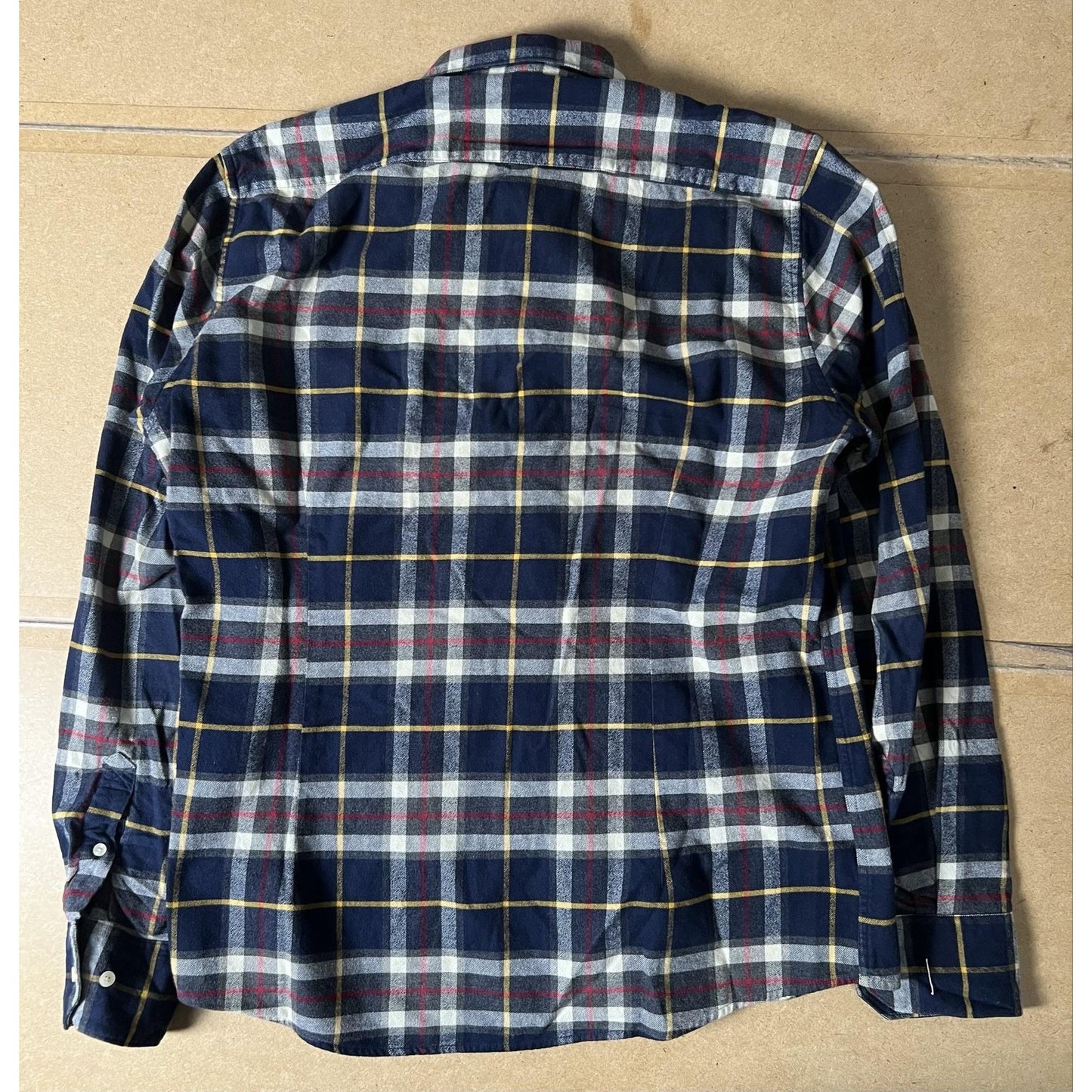 Barbour Shirt Mens L Blue Plaid Long Sleeve Button Up Casual Tailored Fit