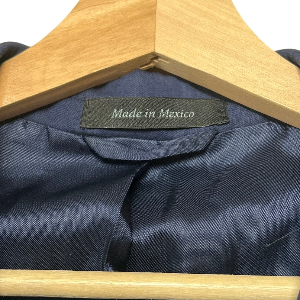 Ralph Lauren Macy's Men's Store Blue Blazer 46L 100% Wool