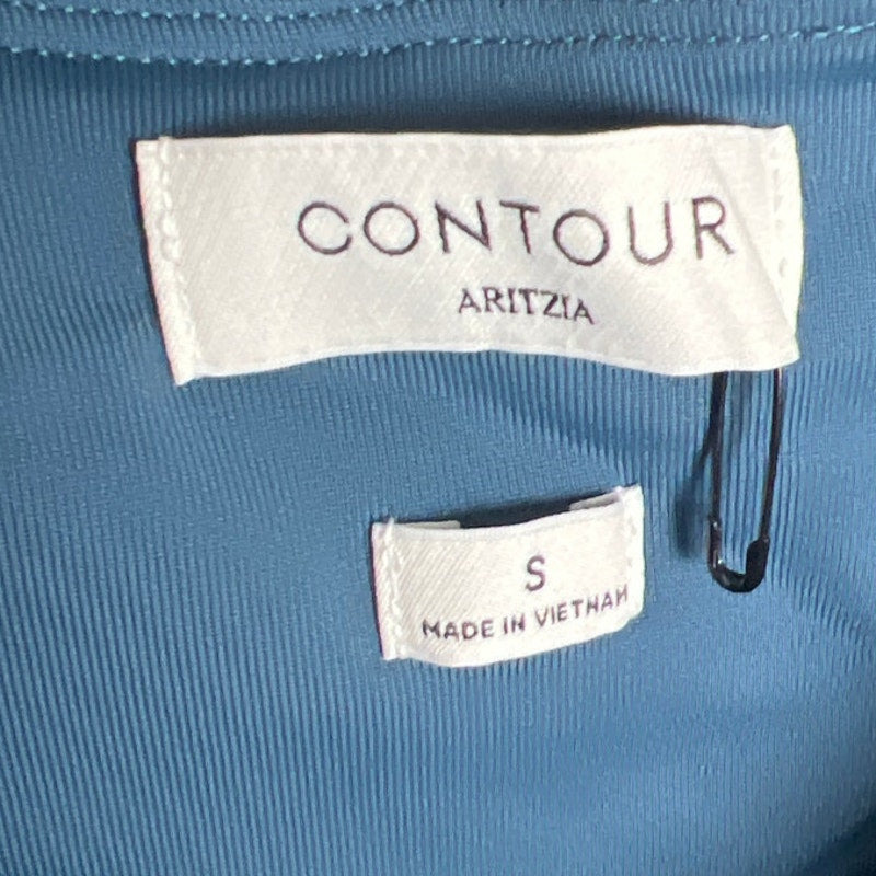 Contour Aritzia Geometric Body Suit Blue Size Small