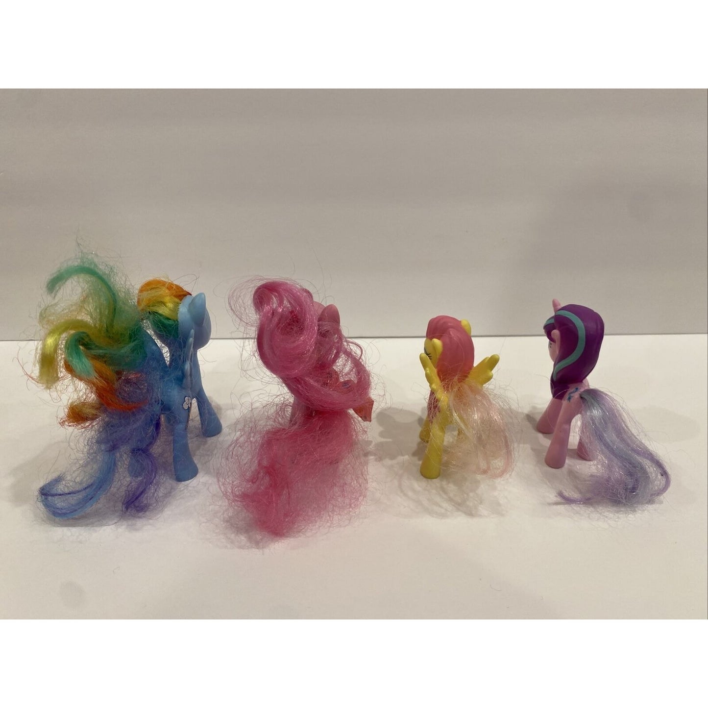 2010 My Little Pony Figures Lot Of 4 Rainbow Dash Pinkie Pie Buttercup Twilight