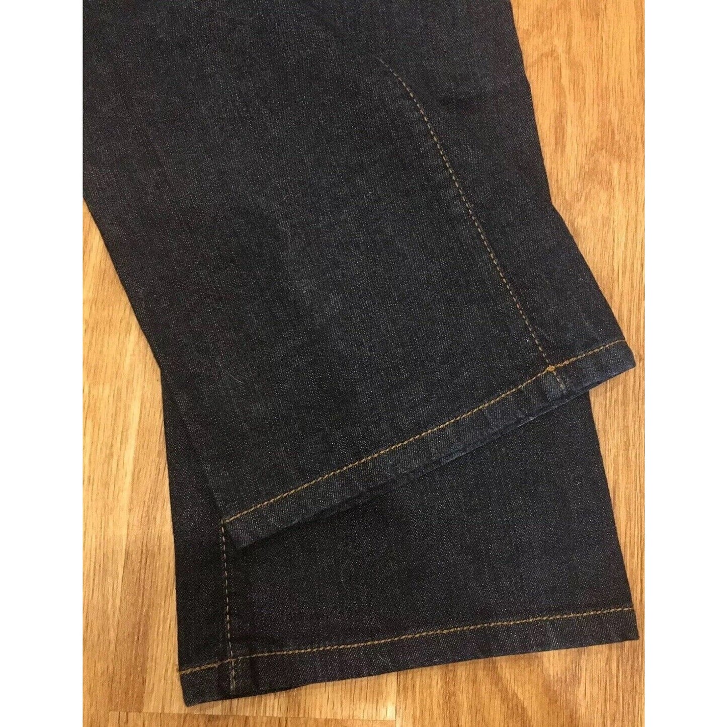 DKNY Jeans Soho New Wide Leg Denim 10S Dark Blue Women's Stretch - NWOT