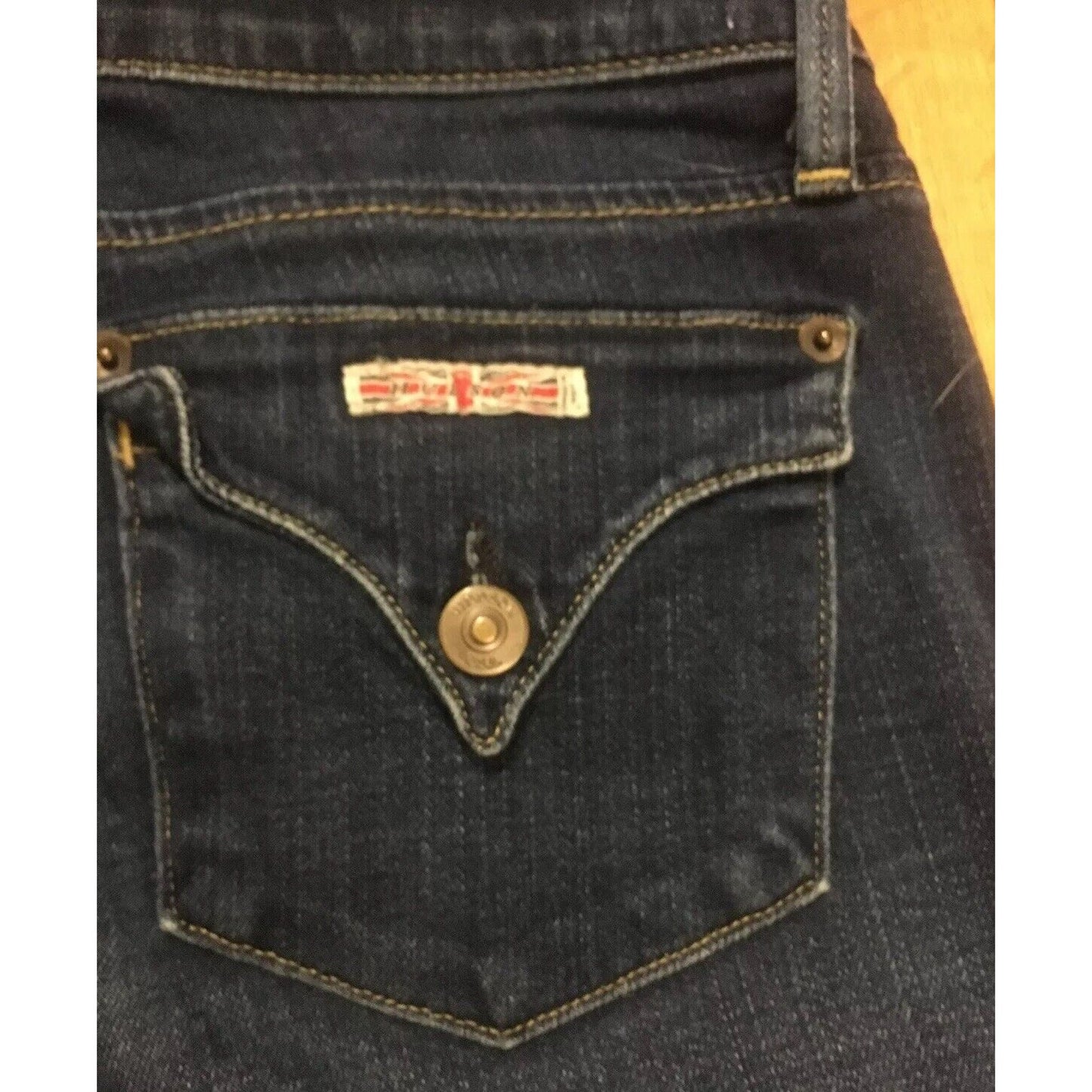 Hudson Women’s Blue Cut Jeans Size 27 Inseam 25” Made in USA Cut-off - EUC