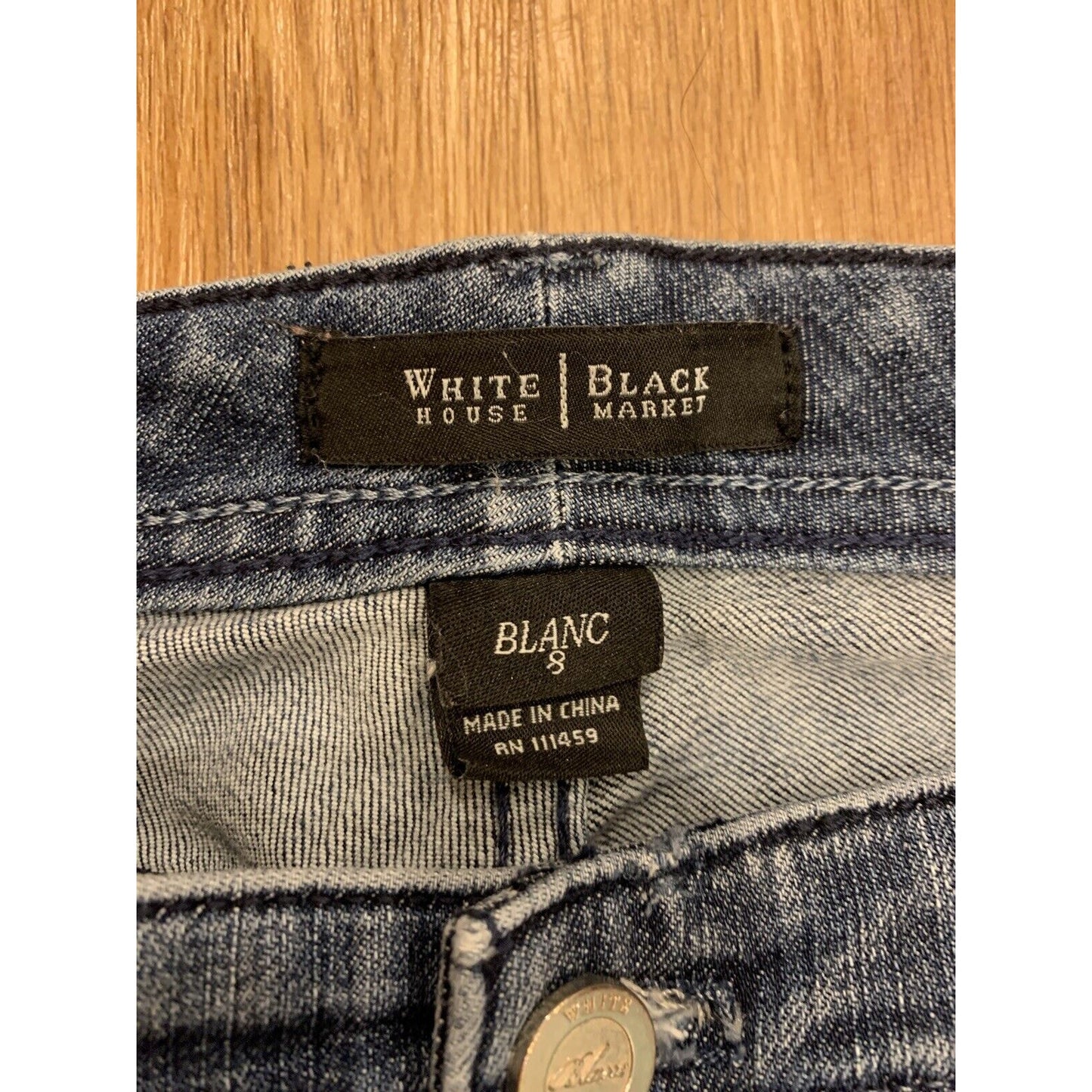 WHITE HOUSE BLACK MARKET Womens Size 8 Blanc Slim Ankle Jeans WHBM 29x29