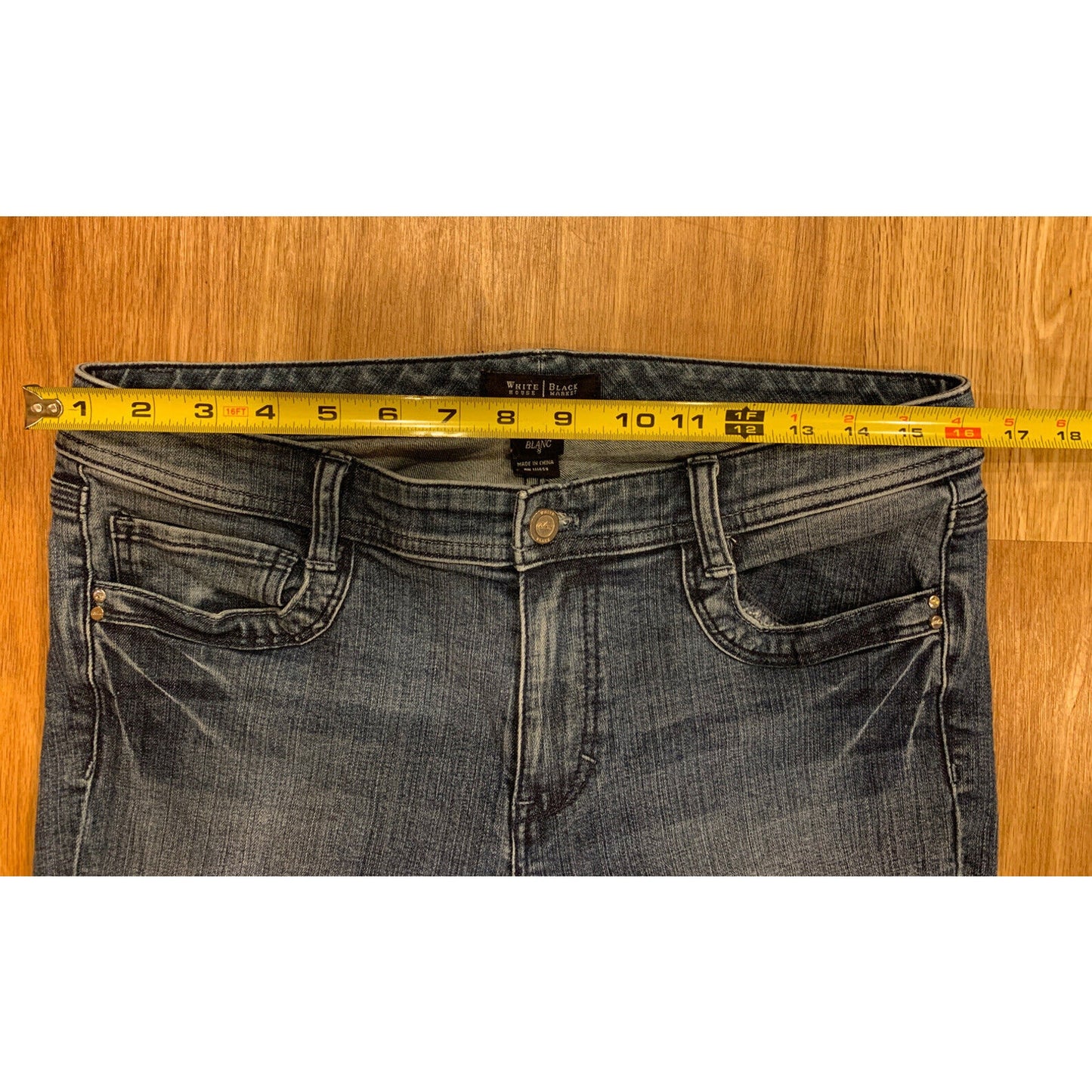 WHITE HOUSE BLACK MARKET Womens Size 8 Blanc Slim Ankle Jeans WHBM 29x29