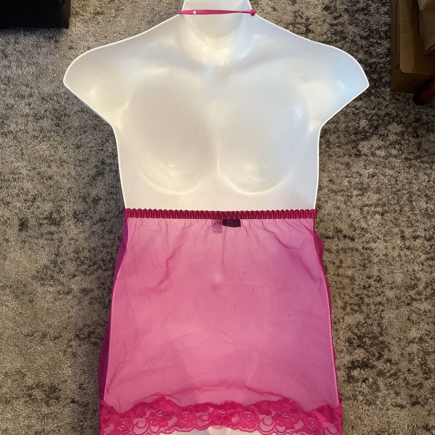 Fredericks of Hollywood vintage LACE top babydoll lingerie Medium M