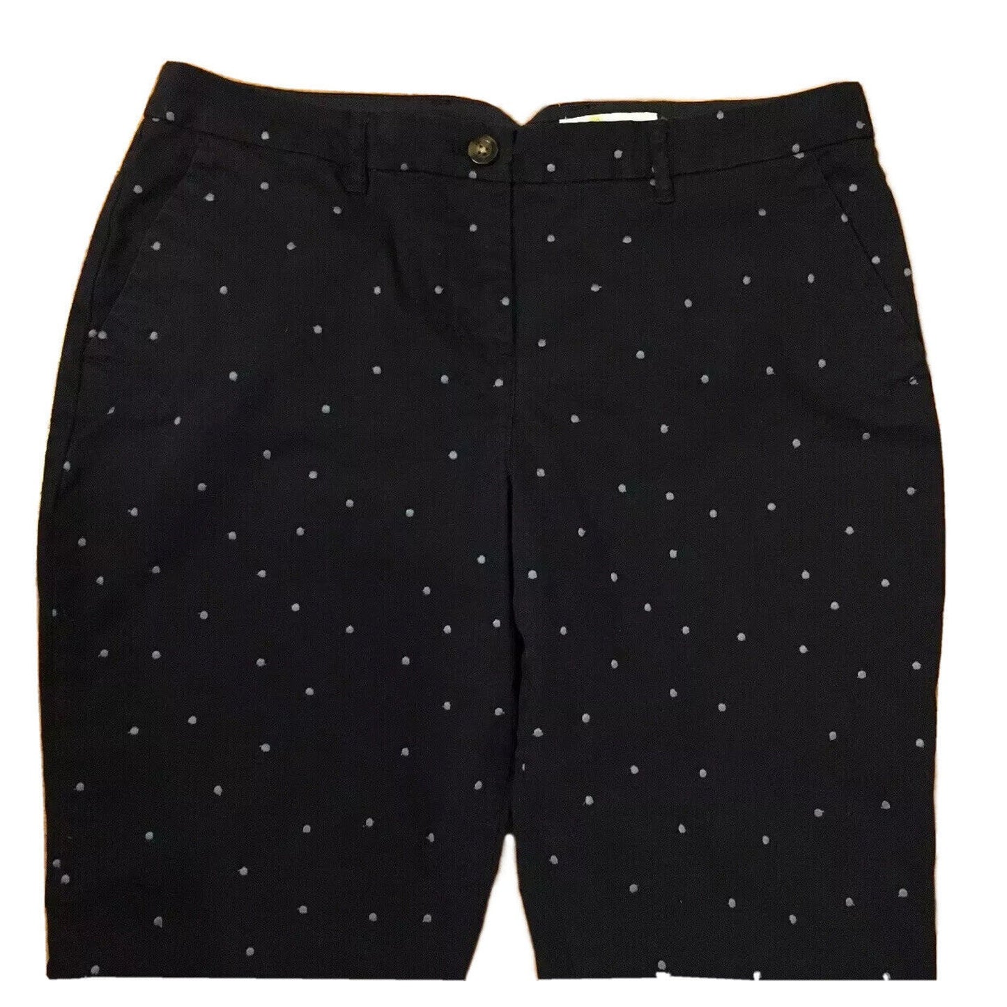Boden Women's Navy Blue Polka Dot Career Pants Size US 10P