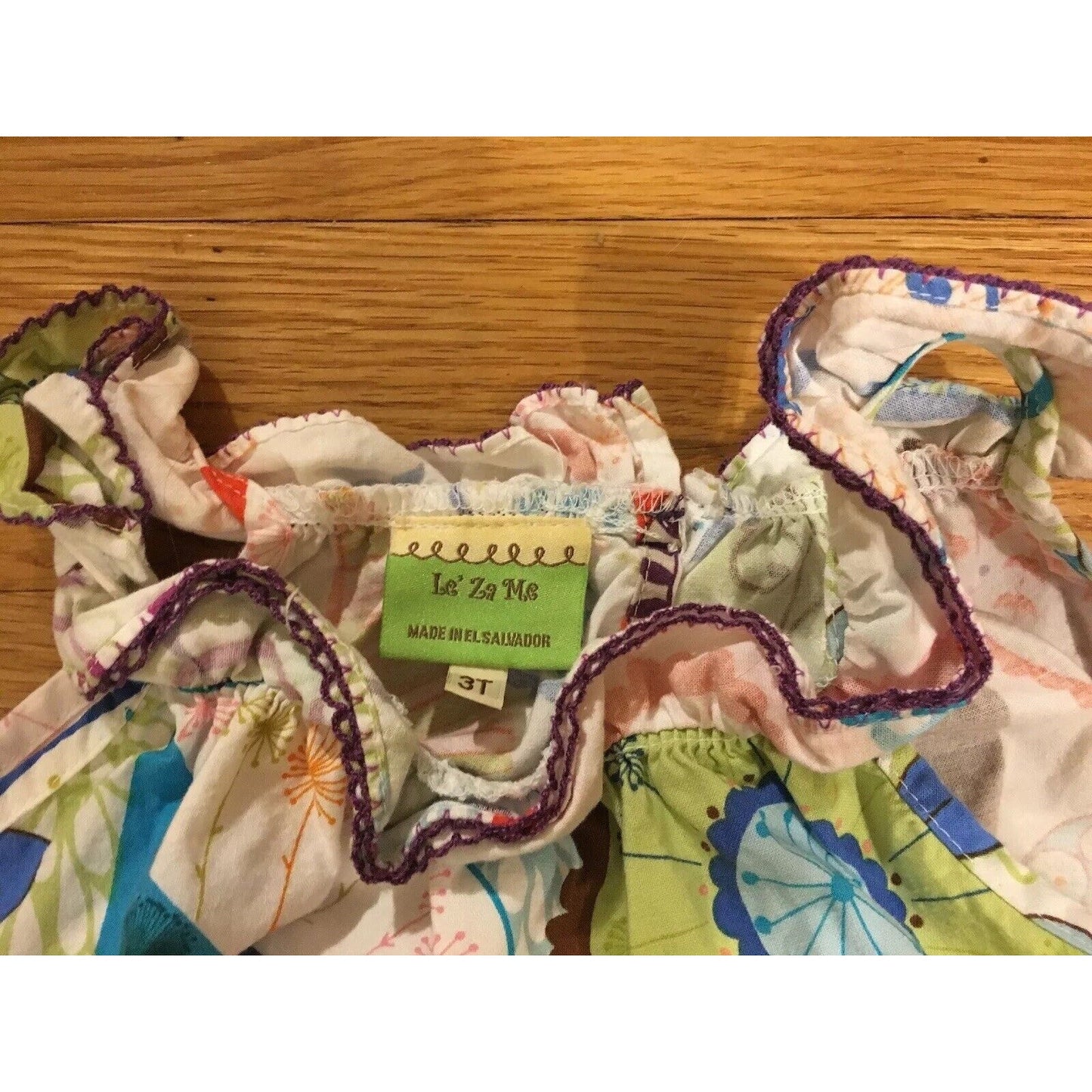 Lovely Le' Za Me Boutique Round Ruffles Damask Tank Top and Pants Size 3T