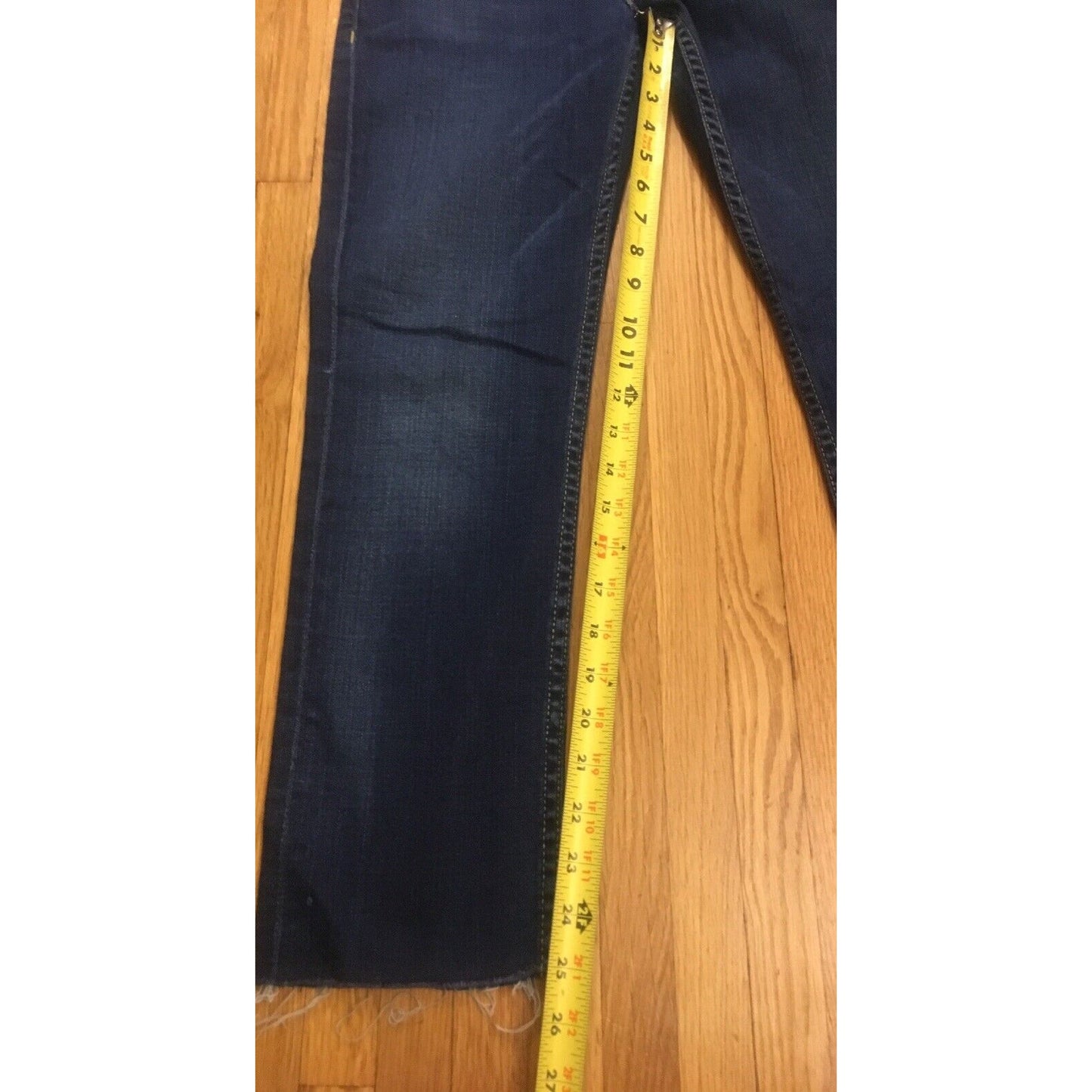 Hudson Women’s Blue Cut Jeans Size 27 Inseam 25” Made in USA Cut-off - EUC