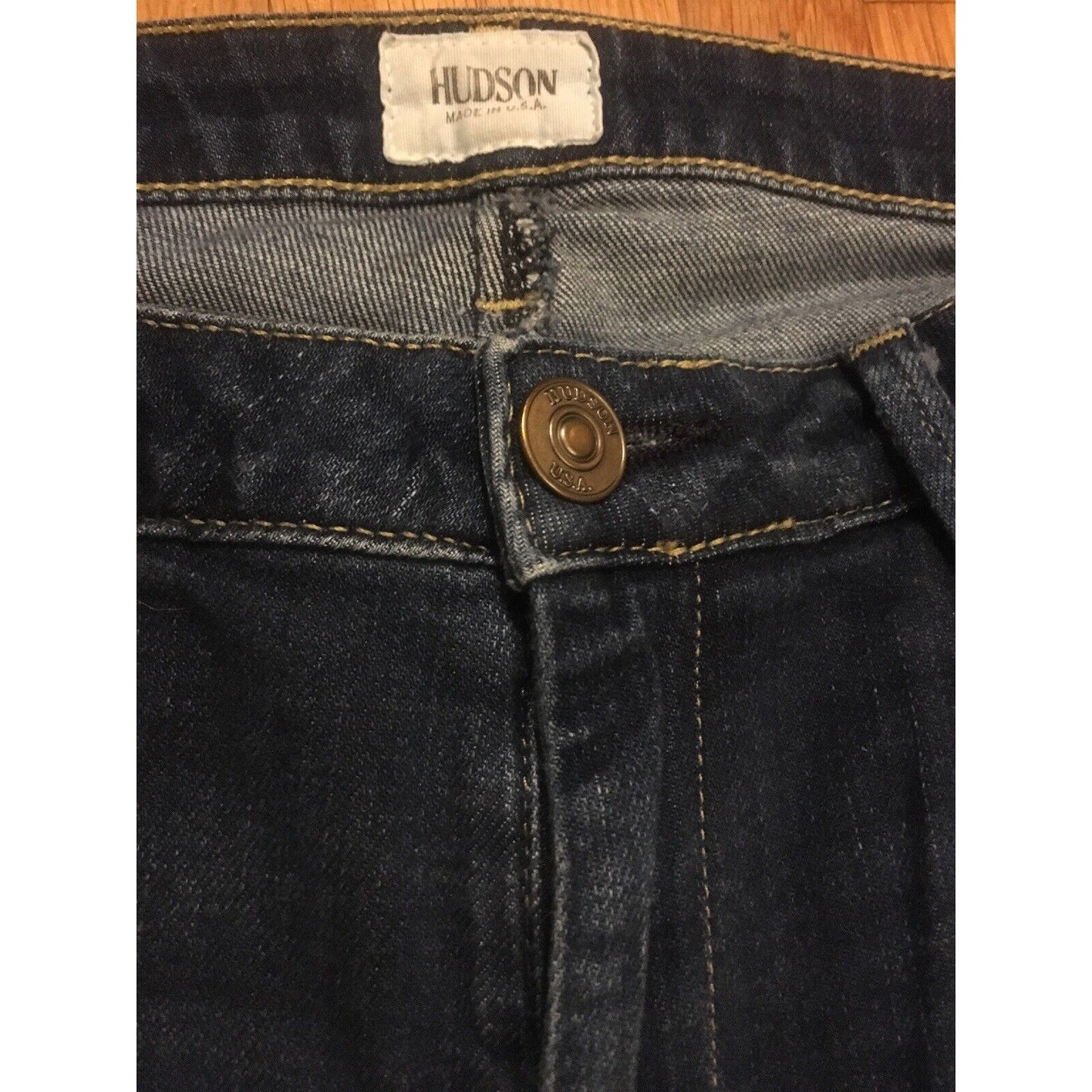 Hudson Women’s Blue Cut Jeans Size 27 Inseam 25” Made in USA Cut-off - EUC