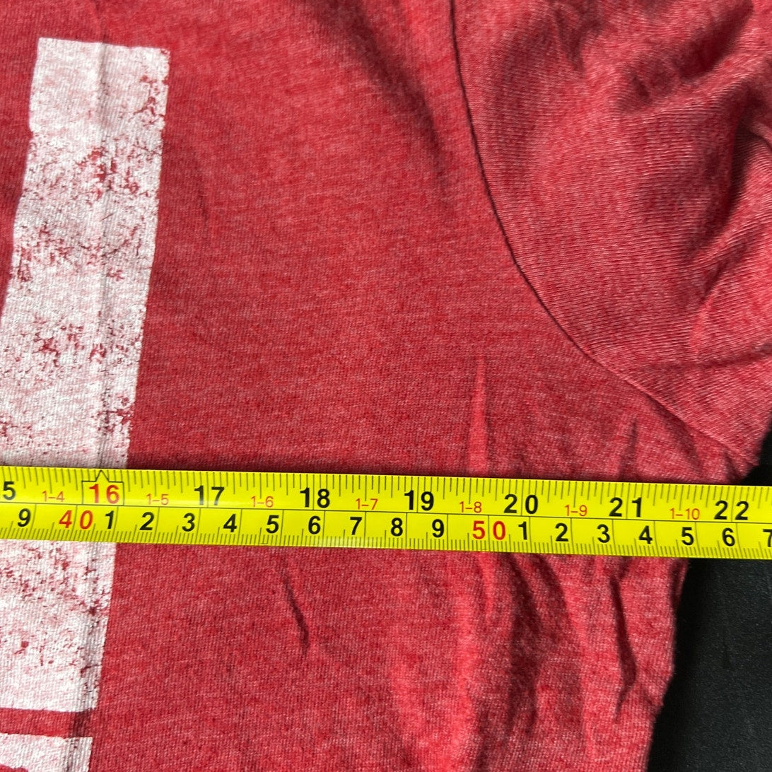 State Of Mine Red Size Large MN Graphic T-shirt