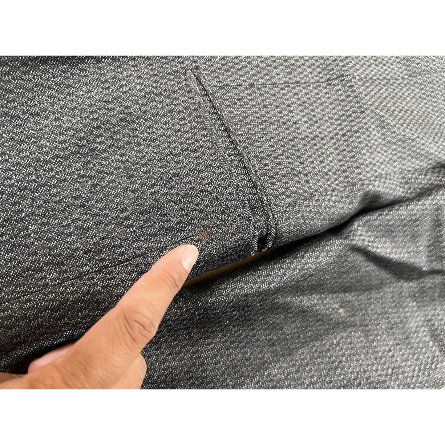 Mani Giorgio Mani Blazer Mens 44 Gray Wool-Blend Tweed Two-Button Made In Italy