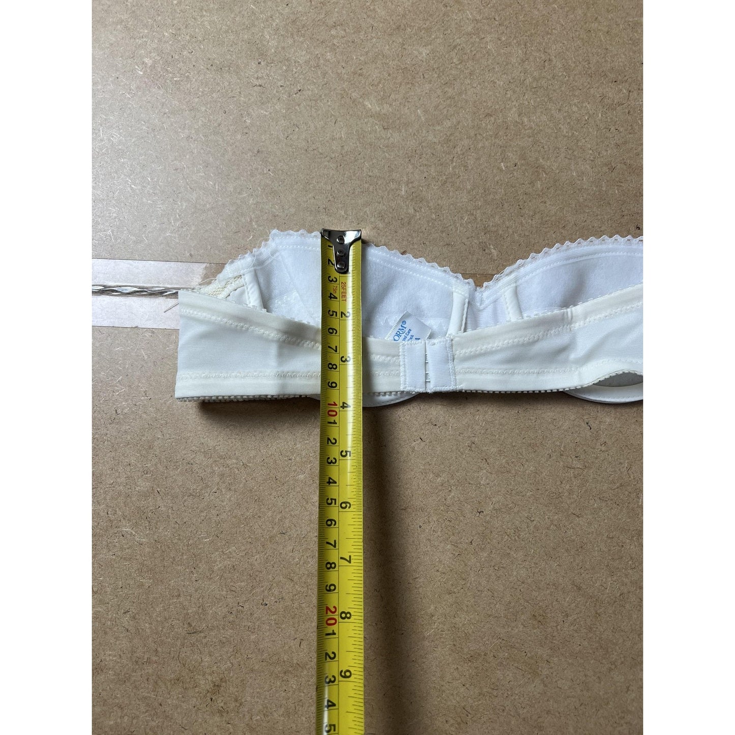 Bestform Bra Womens 34A White Balconette Strapless Lightly Lined Underwired